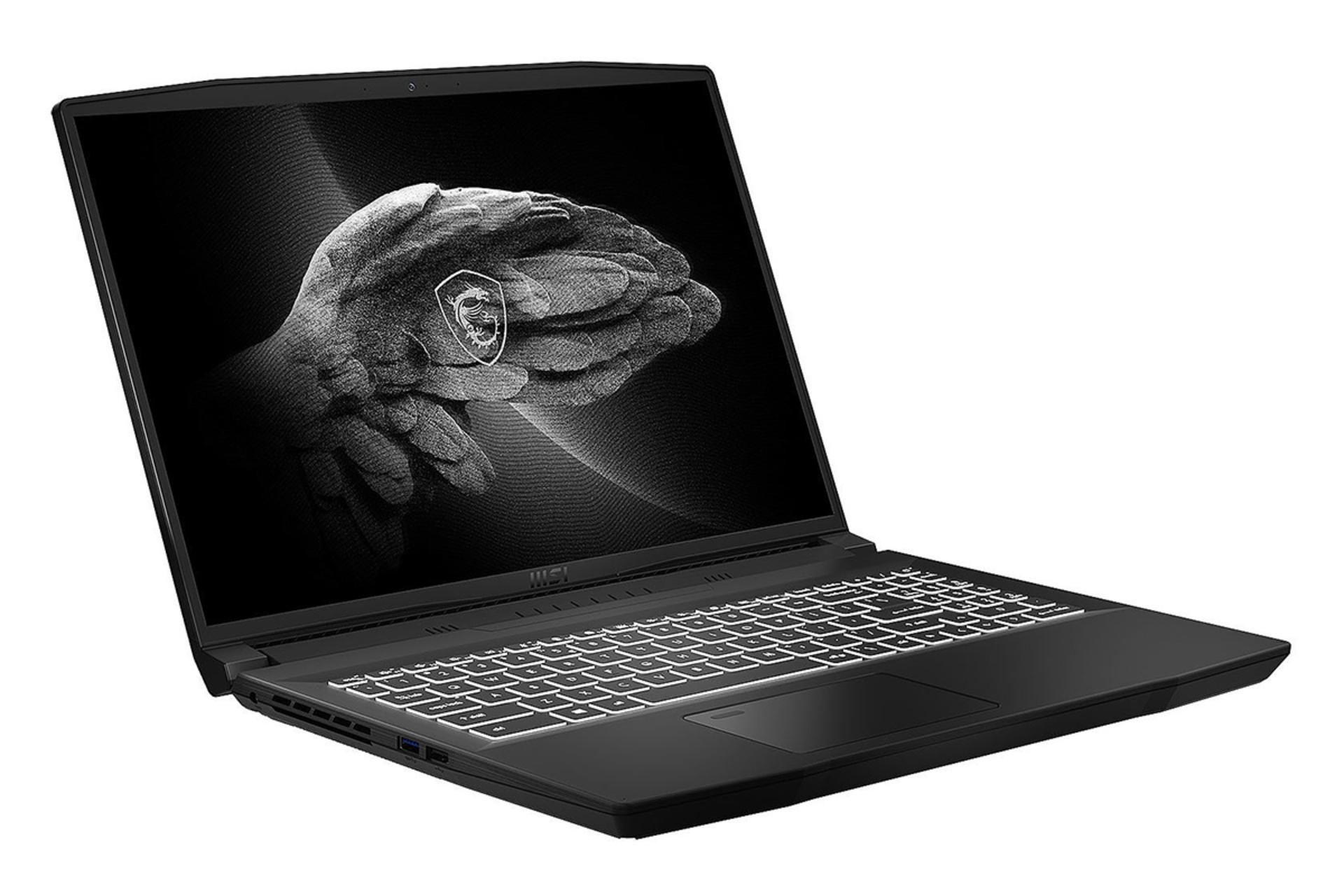 نمای نیمرخ چپ لپ تاپ ام اس آی Creator M16 A12UC