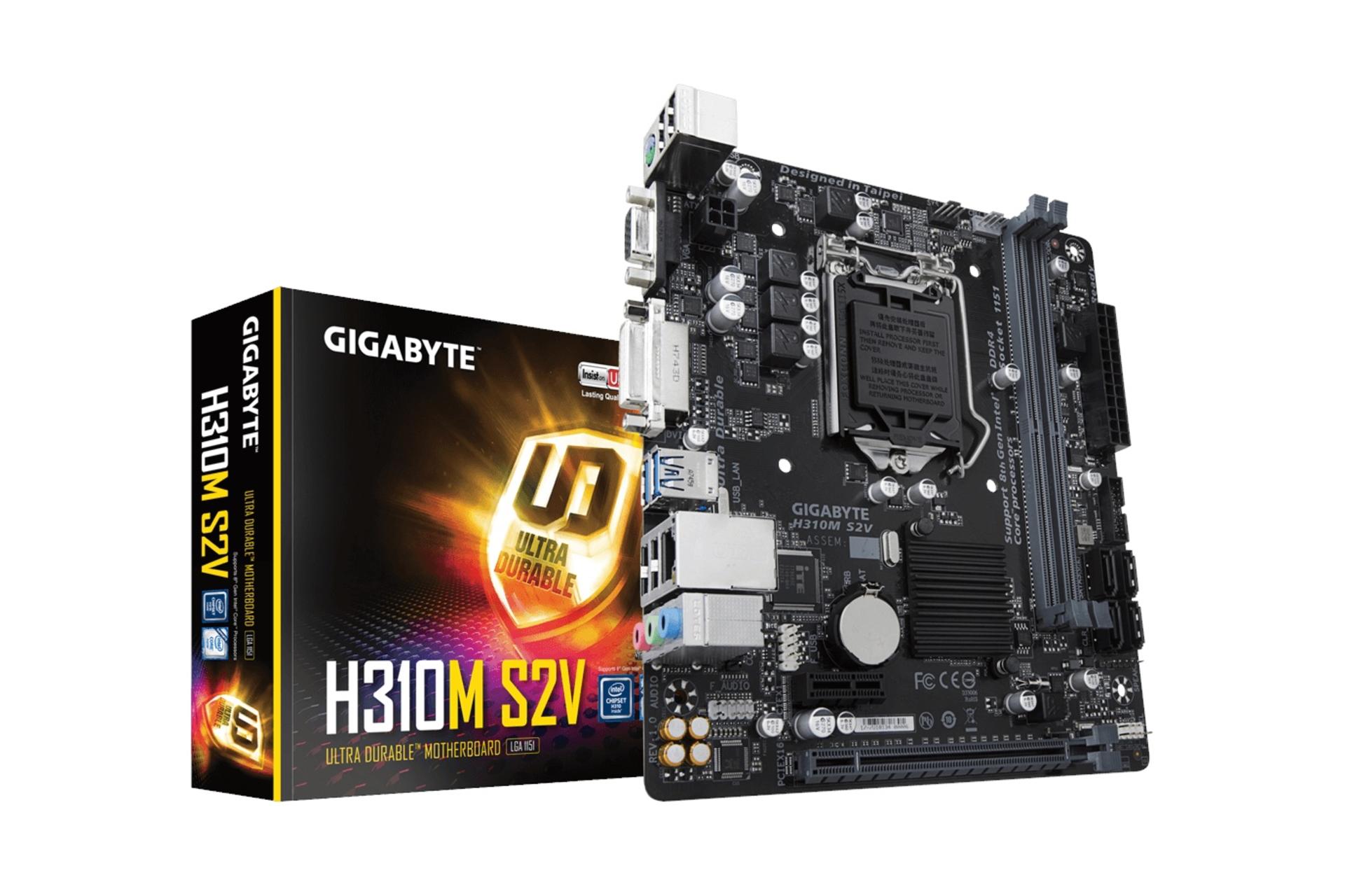 جعبه مادربرد گیگابایت GIGABYTE H310M S2V (rev. 1.0)