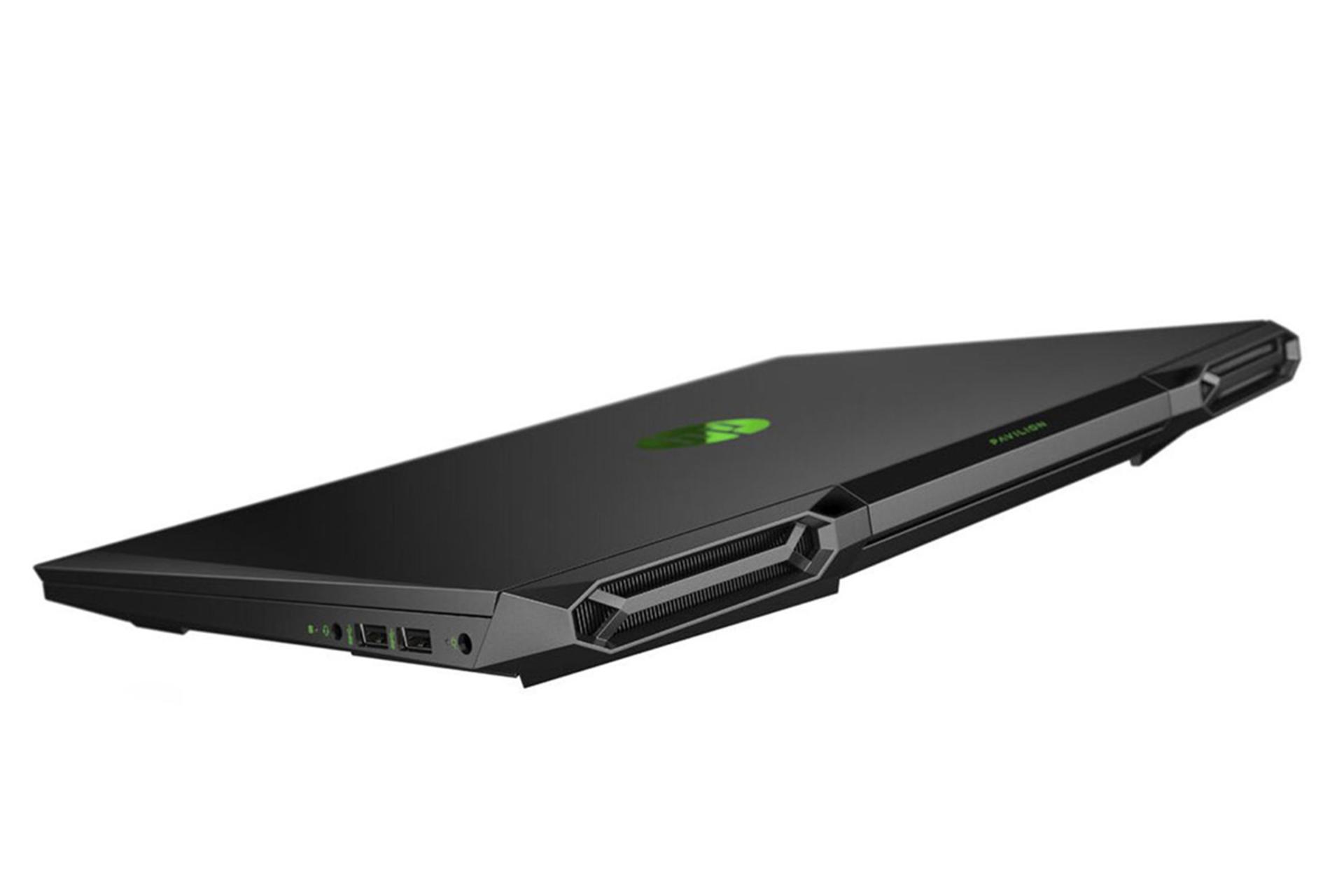 نمای پشت لپ تاپ اچ پی پاویلیون گیمینگ 15 DK200 در حالت بسته