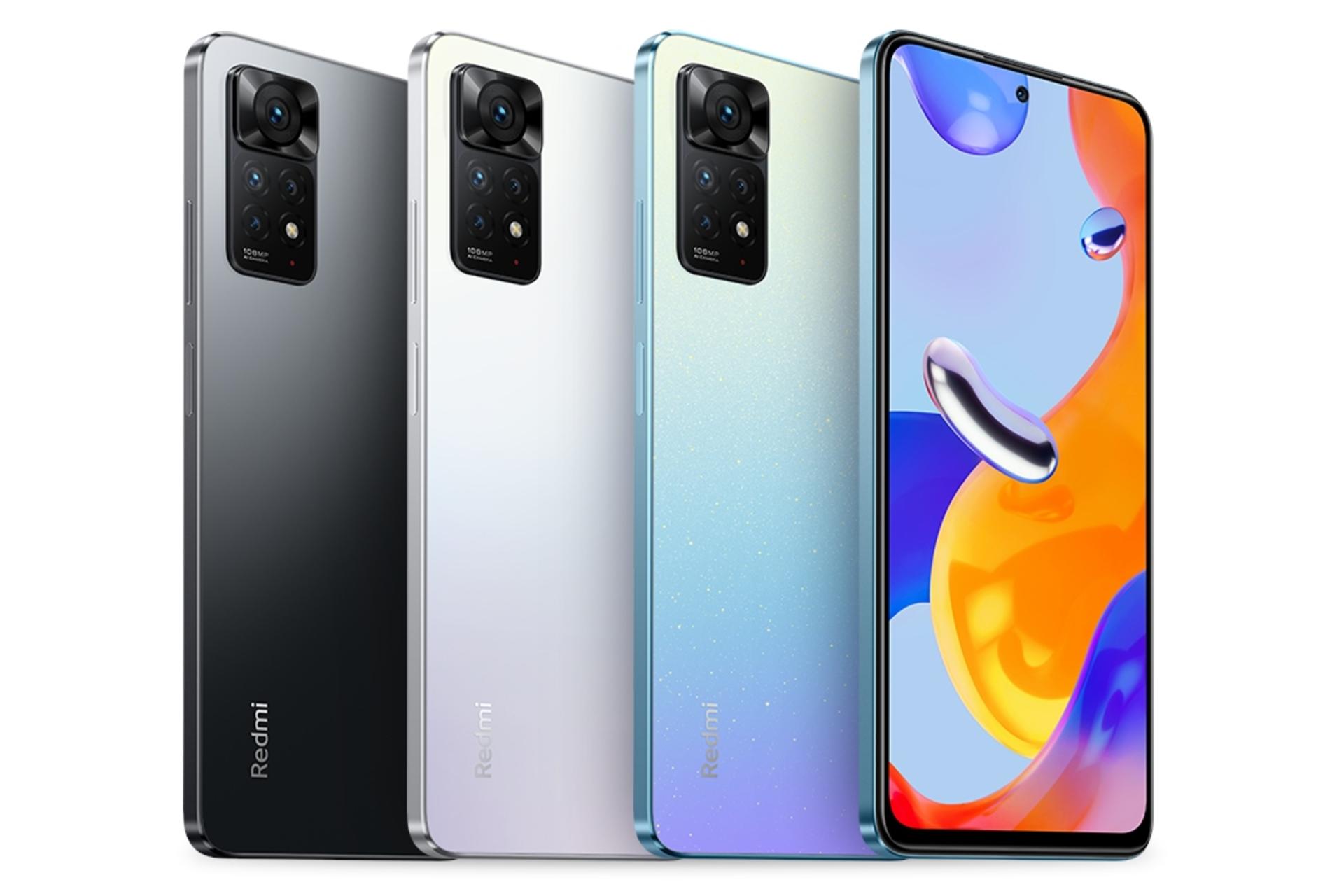 رنگ های مختلف گوشی موبایل ردمی نوت 11 پرو شیائومی نسخه گلوبال / Xiaomi Redmi Note 11 Pro Global