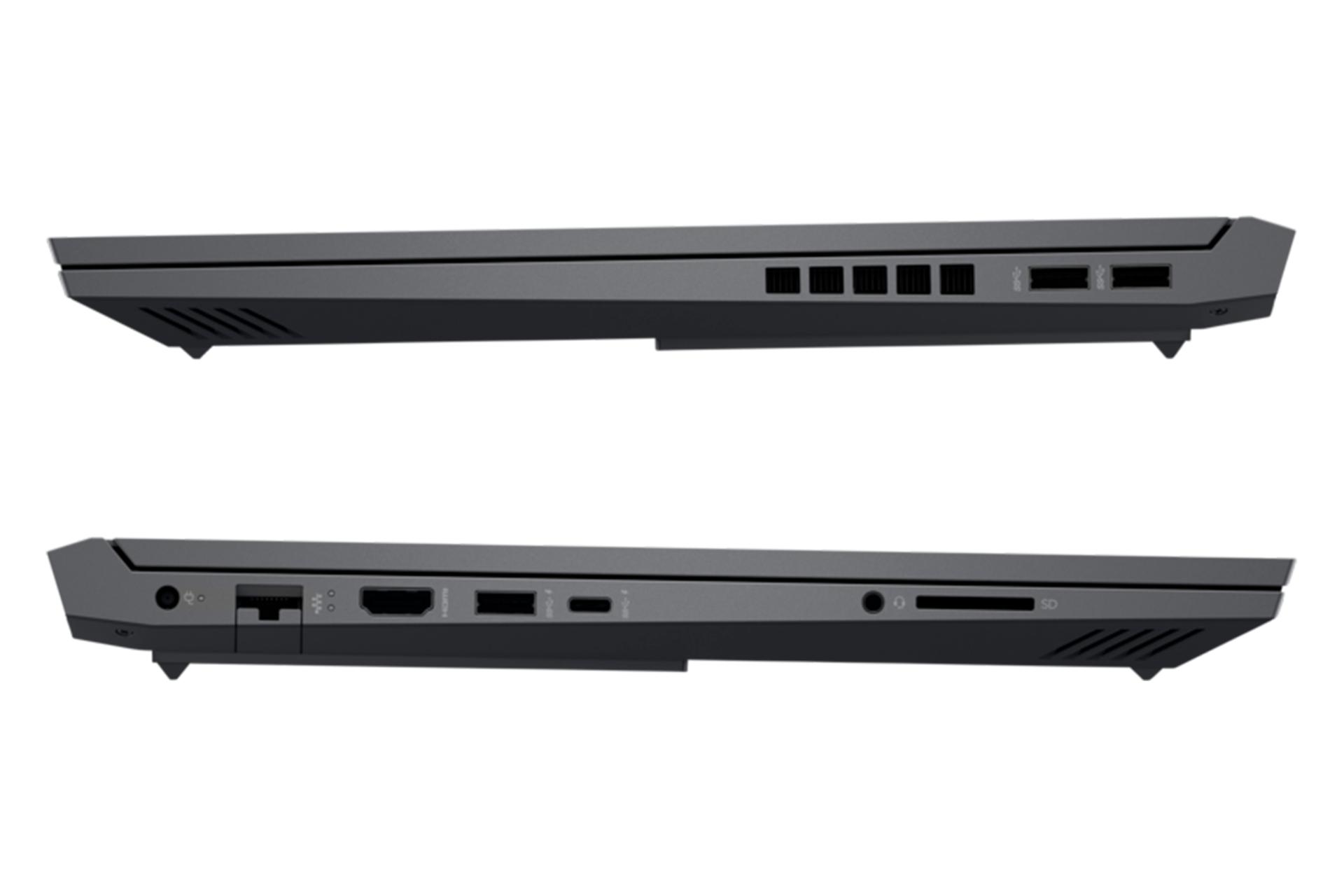 نمای کنار لپ تاپ اچ پی Victus 16 d1015nia