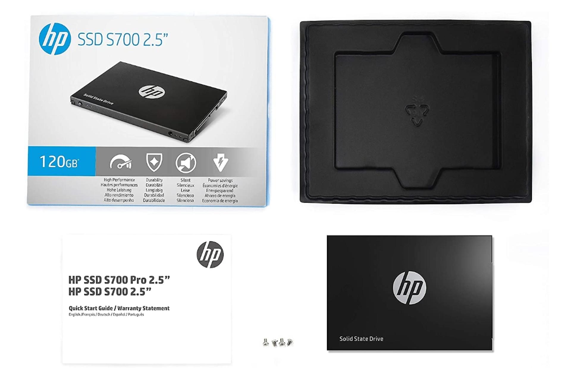 اقلام همراه SSD اچ پی HP S700 SATA 2.5 Inch 120GB ظرفیت 120 گیگابایت