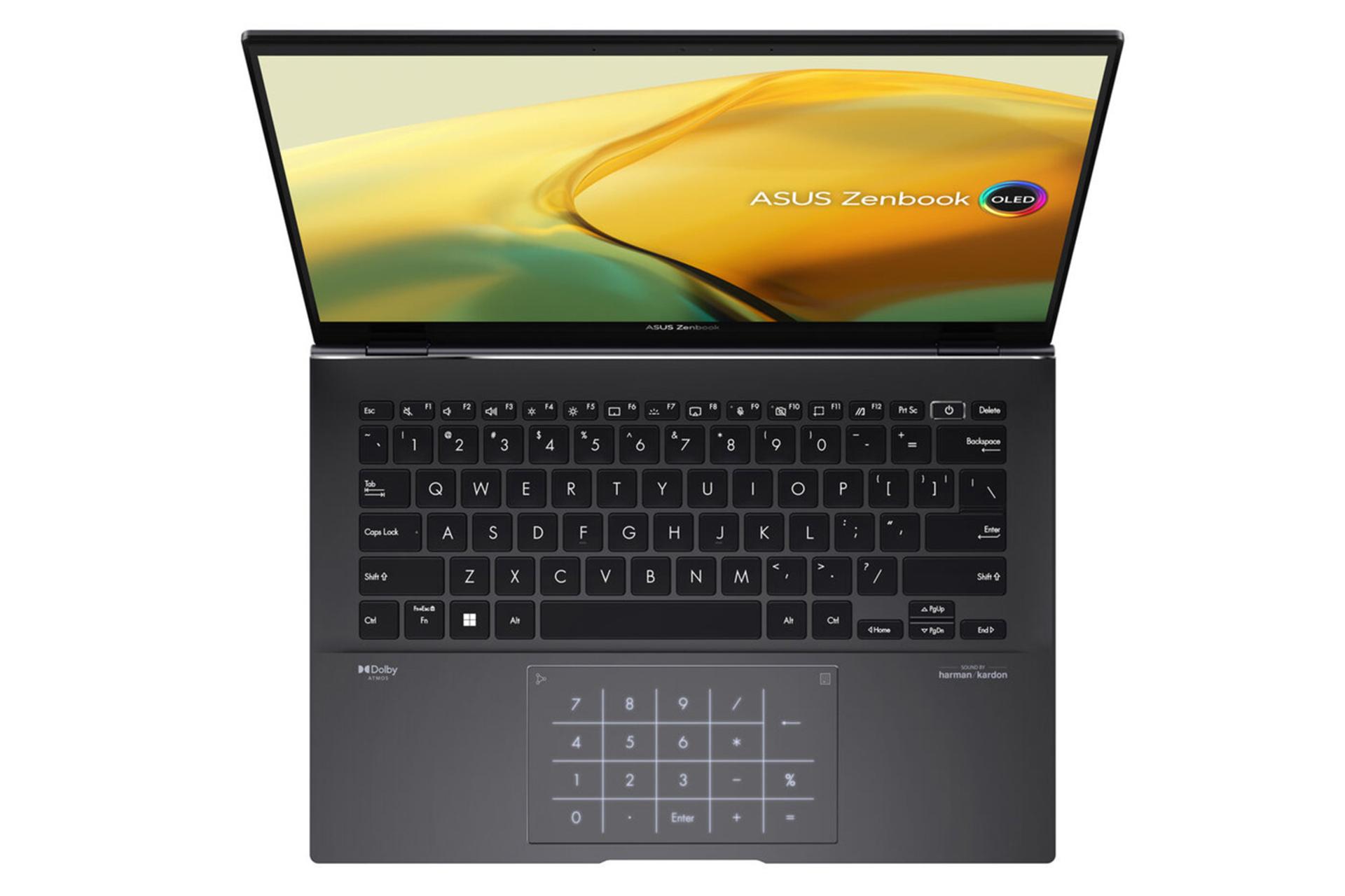 نمای بالا لپ تاپ ایسوس Zenbook 14 OLED UM3402