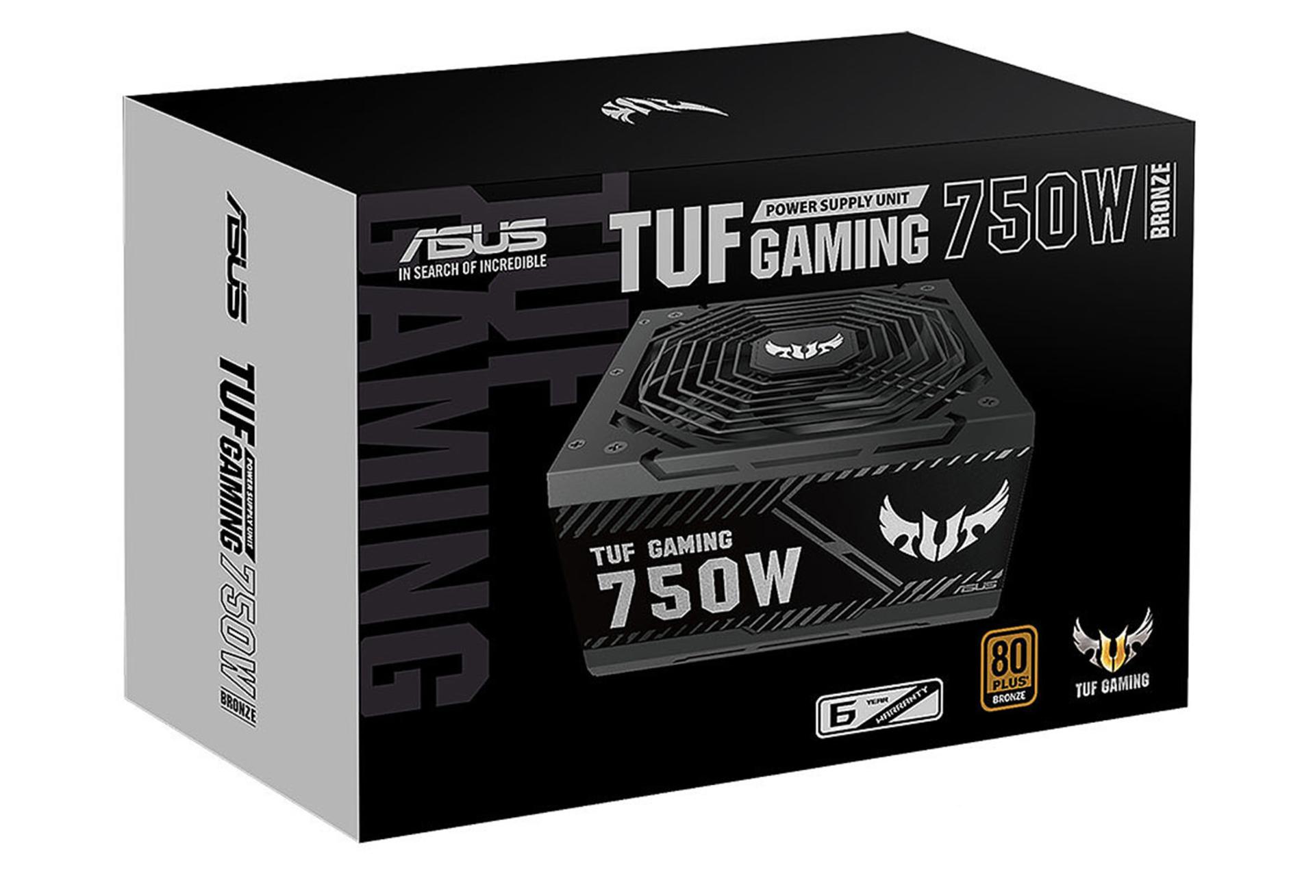جعبه پاور کامپیوتر ایسوس TUF Gaming 750B با توان 750 وات
