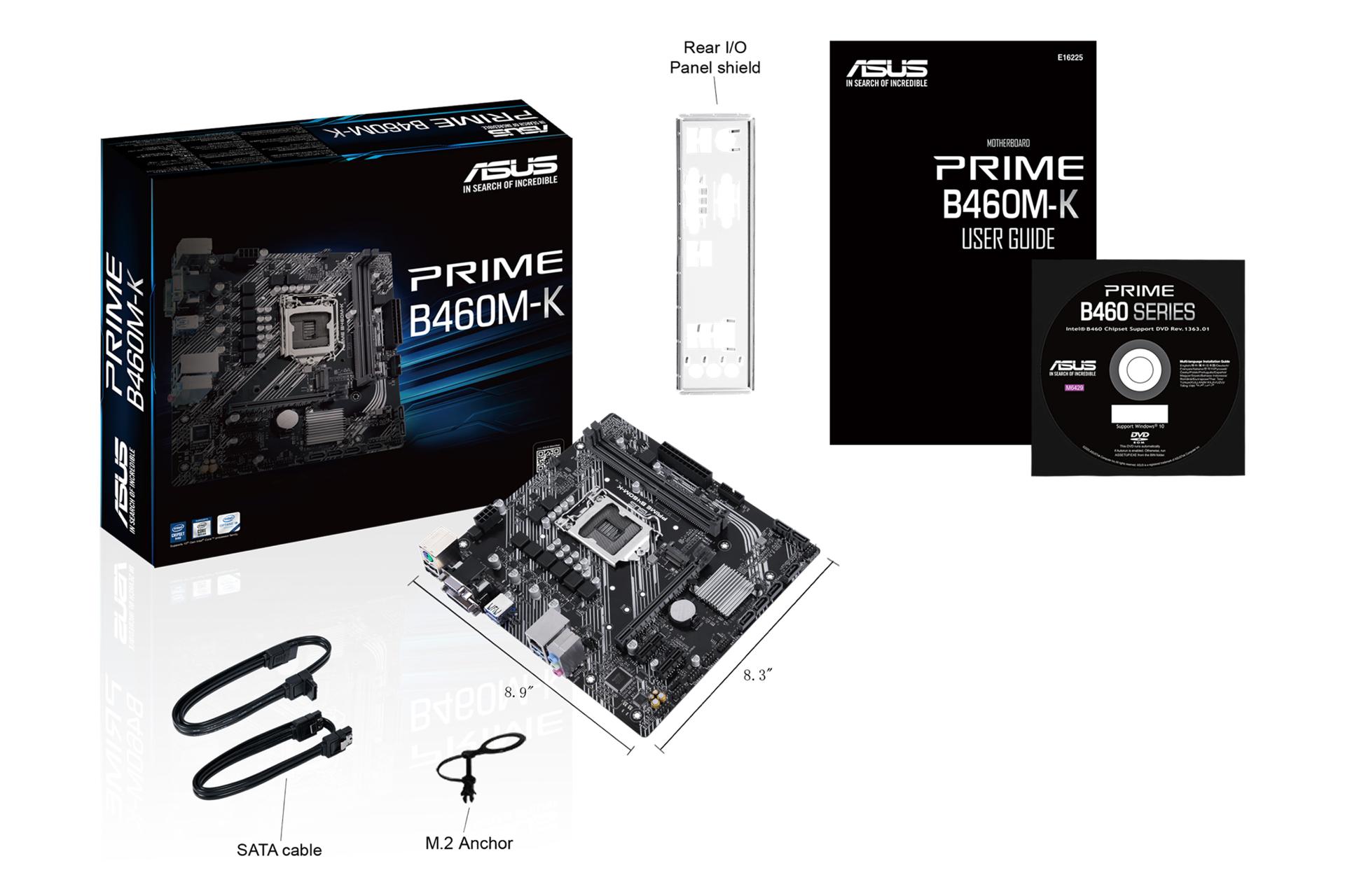 اقلام همراه مادربرد ایسوس ASUS PRIME B460M-K