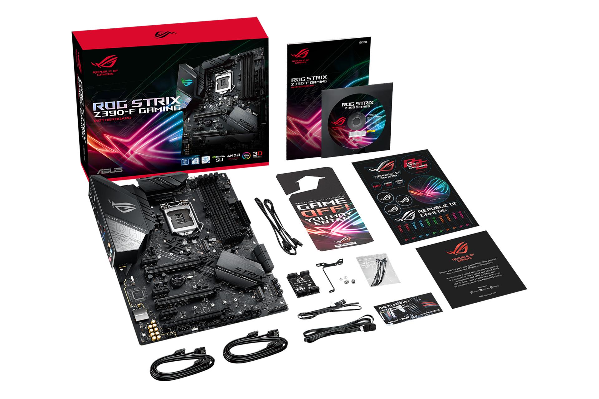 اقلام همراه مادربرد ایسوس ASUS ROG STRIX Z390-F GAMING