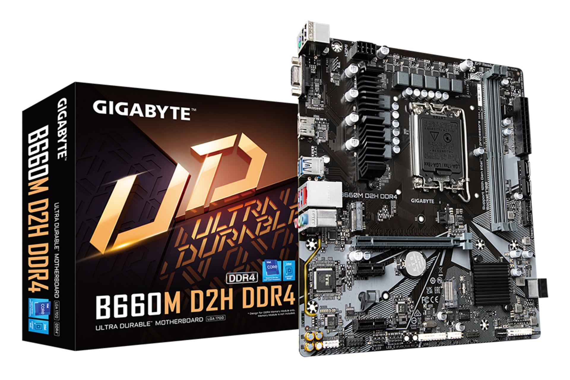 جعبه مادربرد گیگابایت GIGABYTE B660M D2H DDR4 (rev. 1.0)