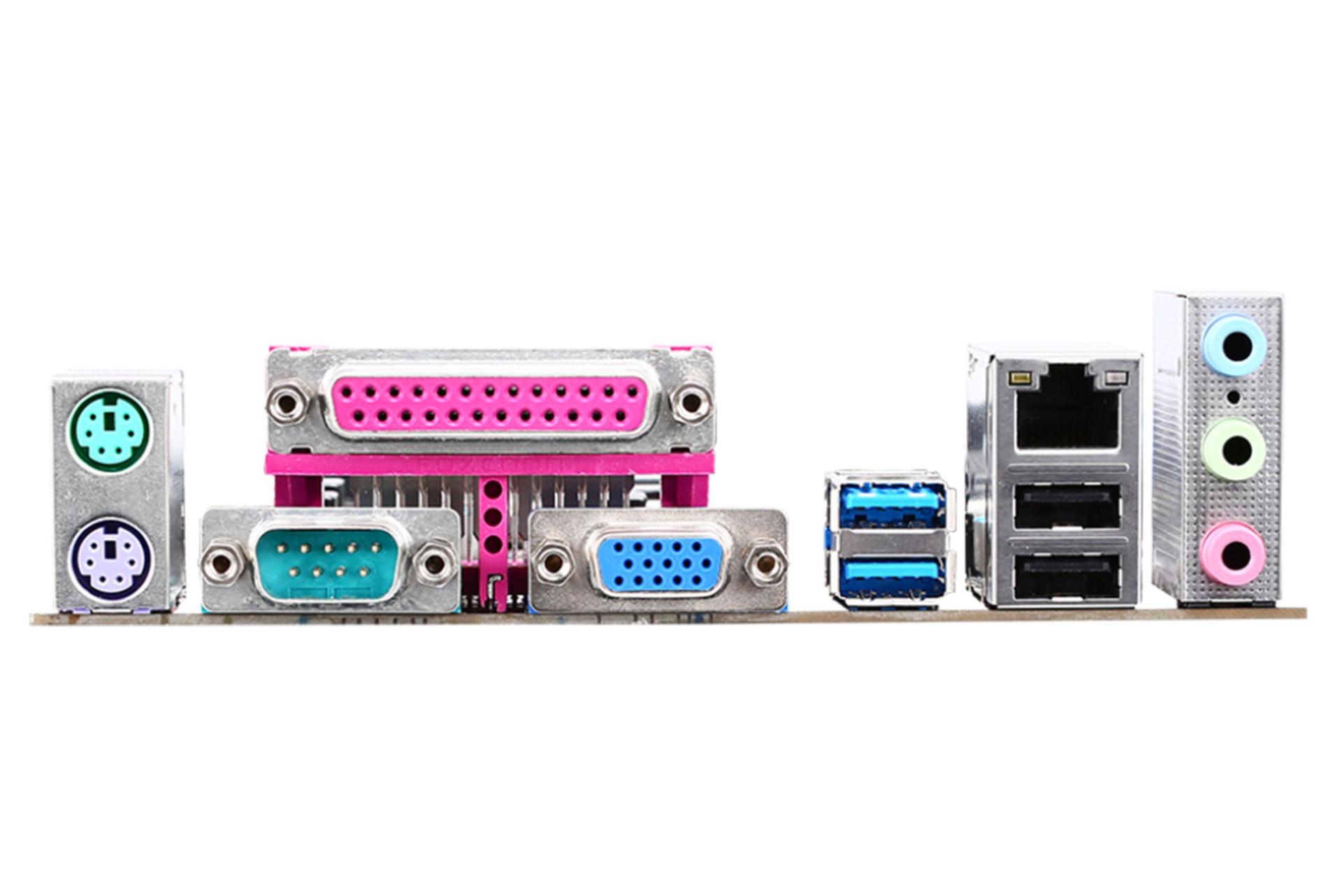 درگاه‌های مادربرد ام اس آی MSI H81M-P32L