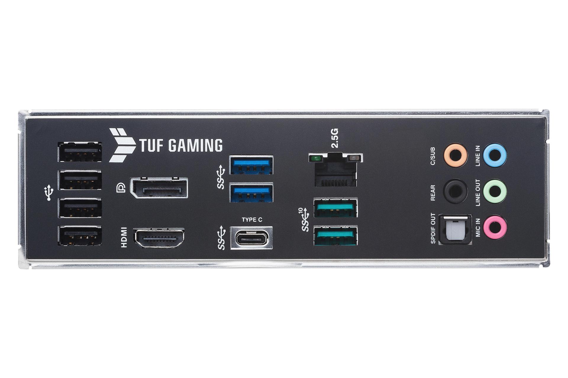 درگاه‌های مادربرد ایسوس ASUS TUF GAMING B560M-PLUS