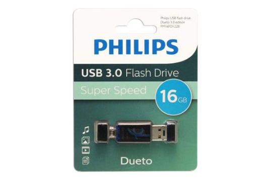 جعبه فلش مموری فیلیپس مدل Dueto OTG USB 3.0 ظرفیت 16 گیگابایت