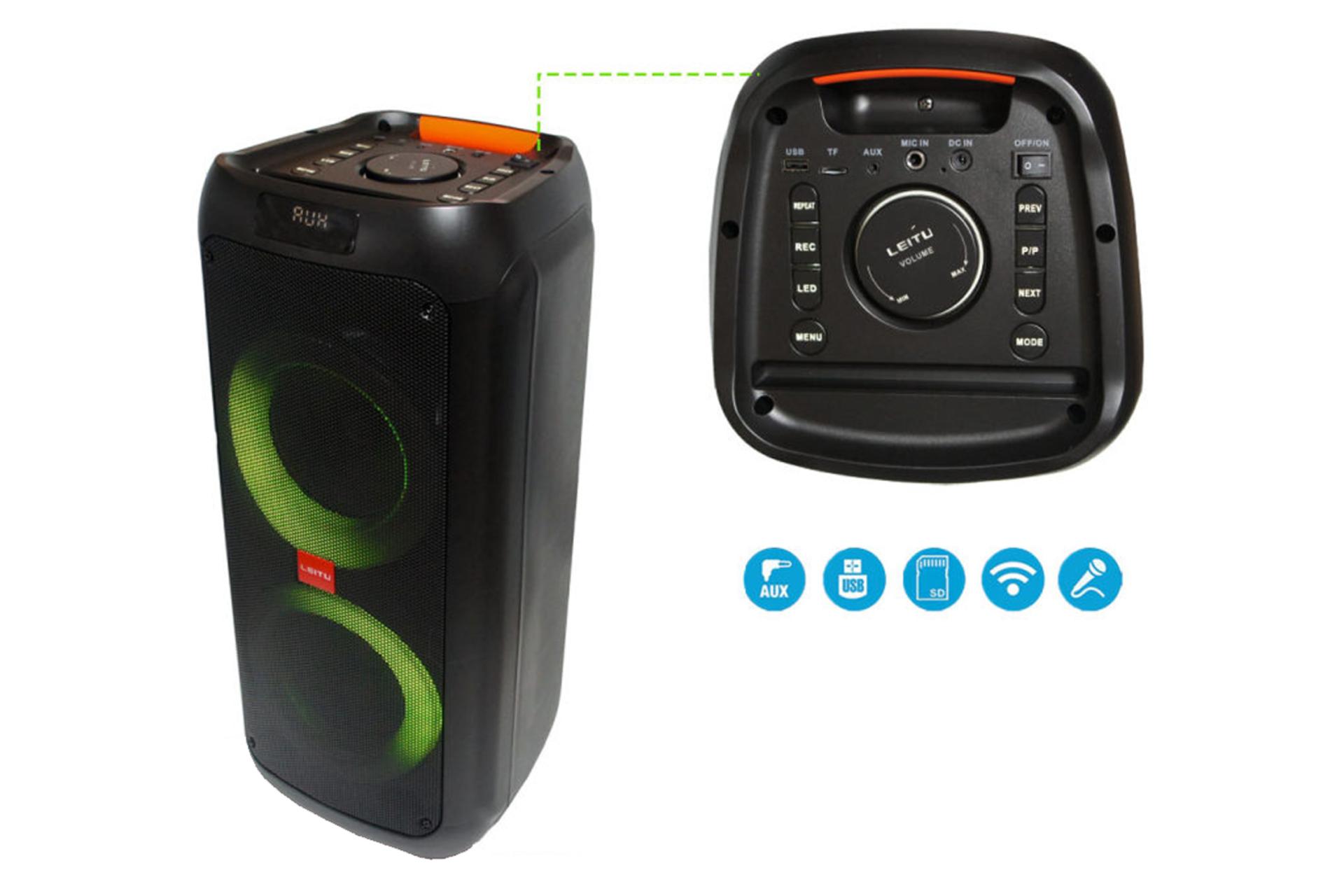 کانکتور اسپیکر لیتو LEITU Partybox 300