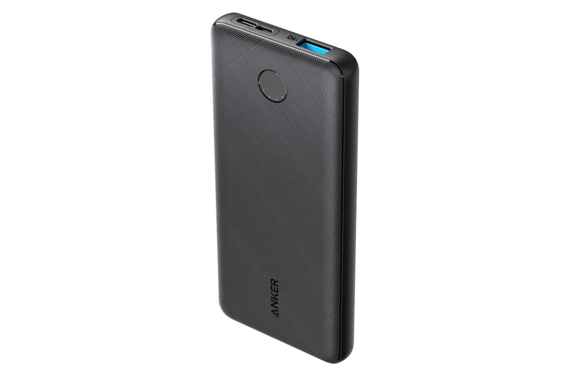 مرجع متخصصين ايران نماي روبرو پاور بانك انكر PowerCore Slim 10000 با ظرفيت 10000 ميلي‌آمپر ساعت Anker PowerCore Slim 