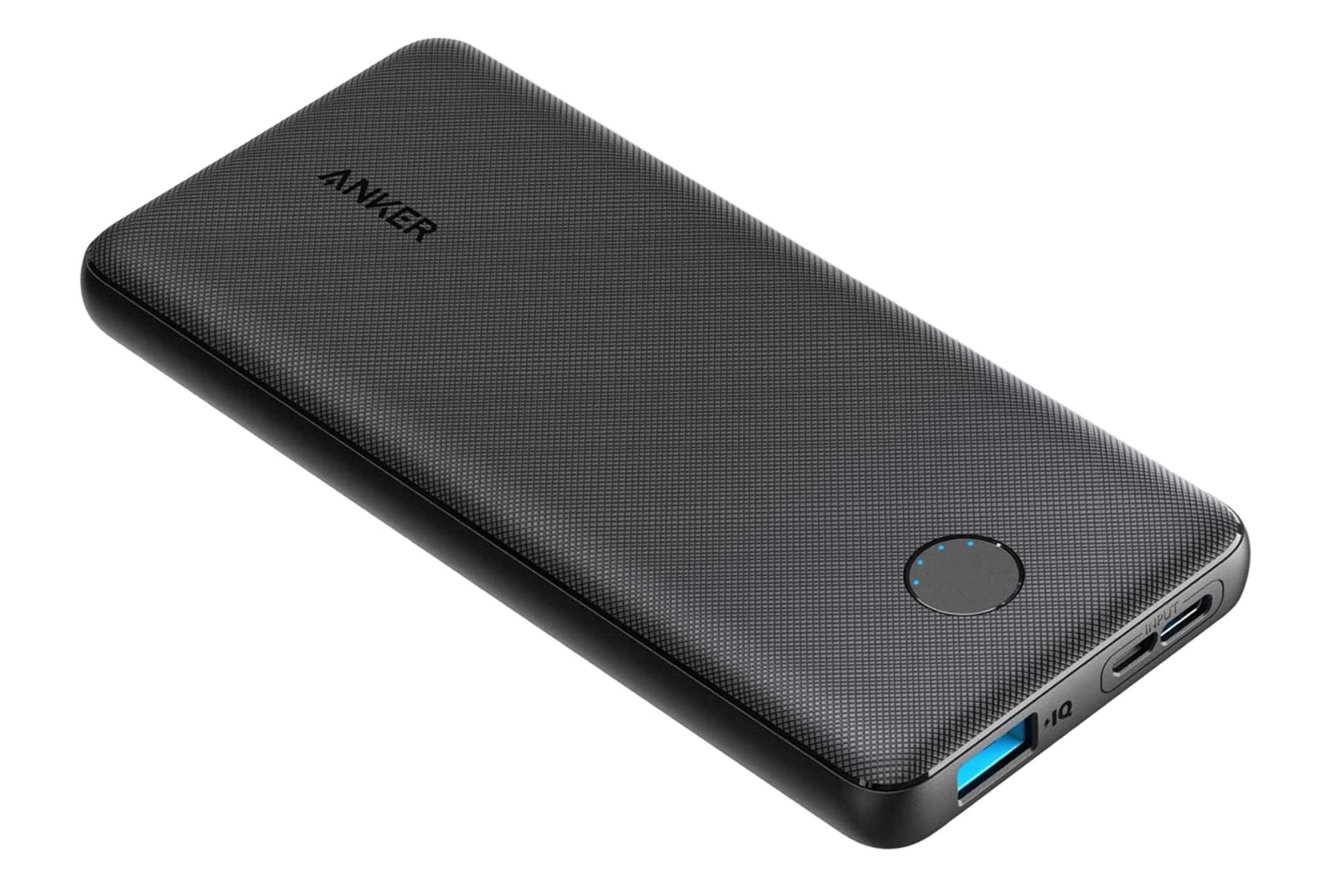درگاه پاور بانک انکر PowerCore Slim 10000 با ظرفیت 10000 میلی‌آمپر ساعت Anker PowerCore Slim 10000