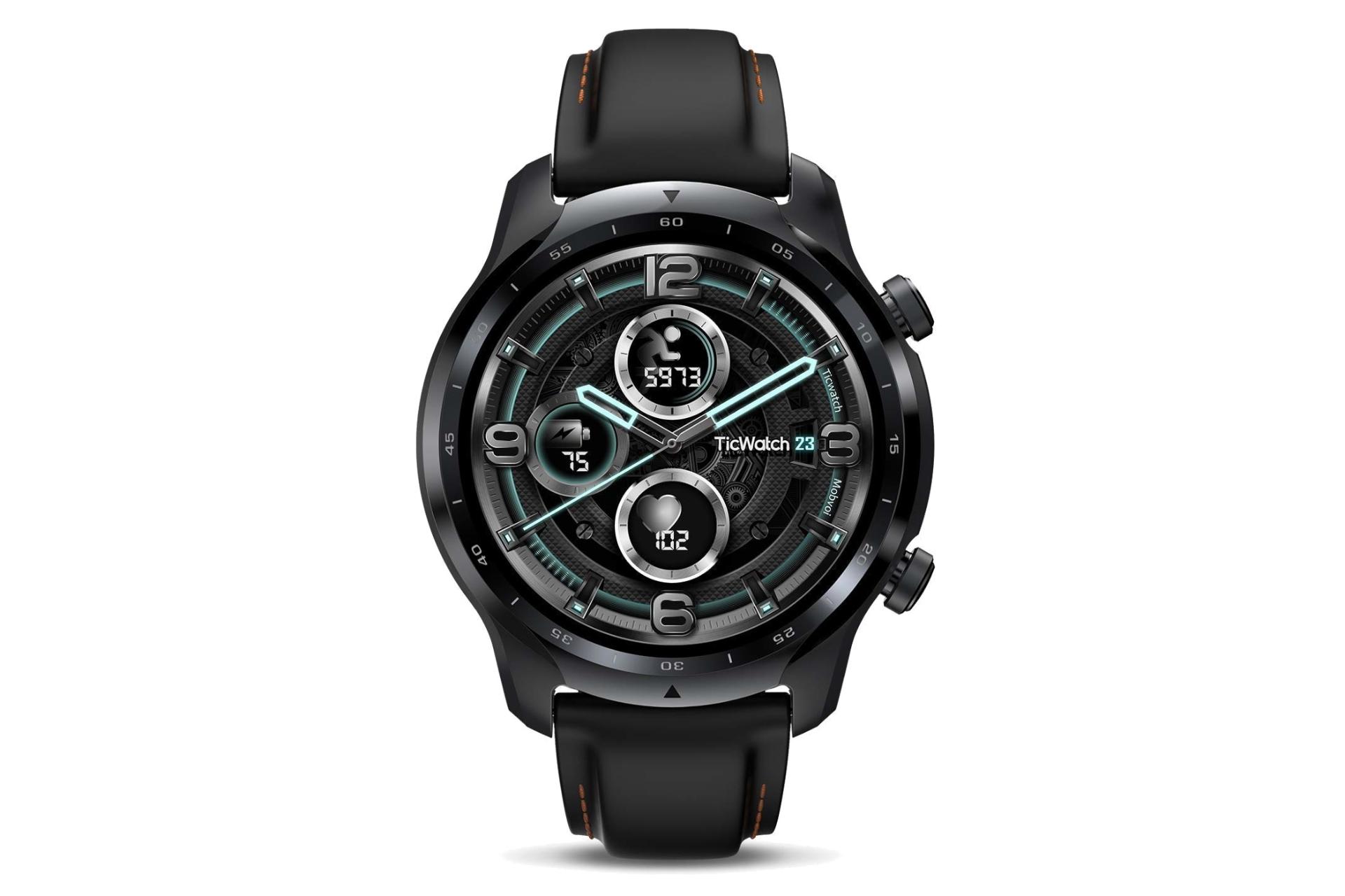 نمای روبرو اسمارت واچ تیک واچ پرو 3 موبوی Mobvoi TicWatch Pro 3