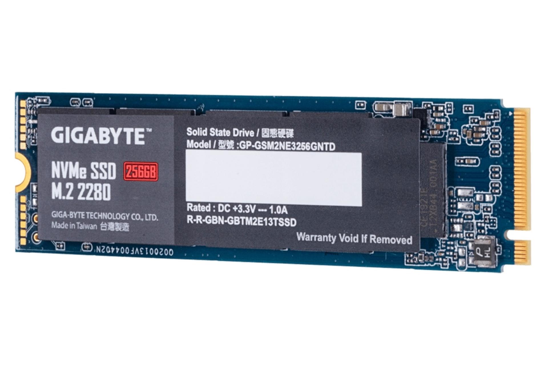 SSD گیگابایت GIGABYTE GP-GSM2NE3256GNTD NVMe M.2 256GB ظرفیت 256 گیگابایت
