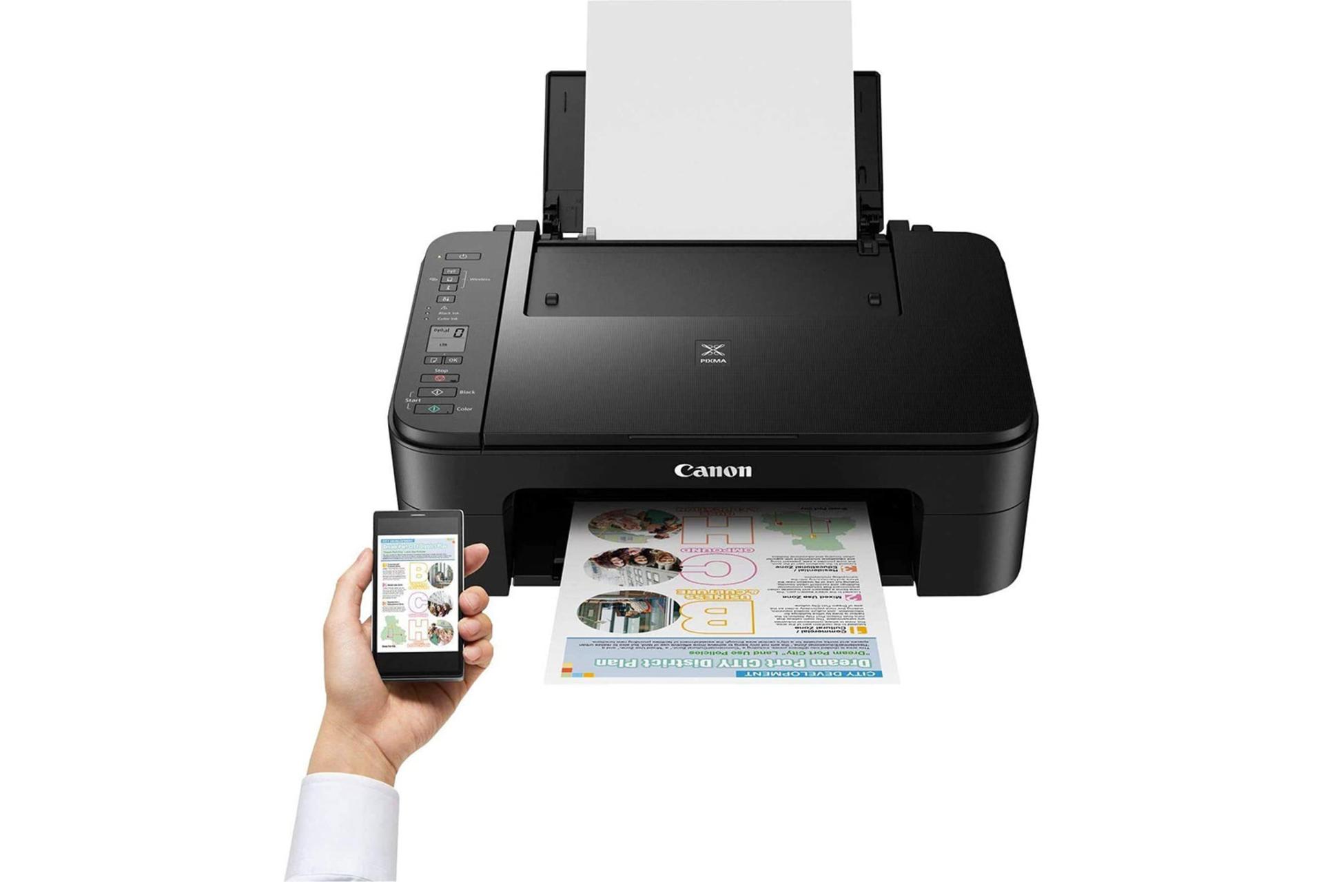 پرینتر کانن Canon PIXMA TS3340 متصل به گوشی هوشمند