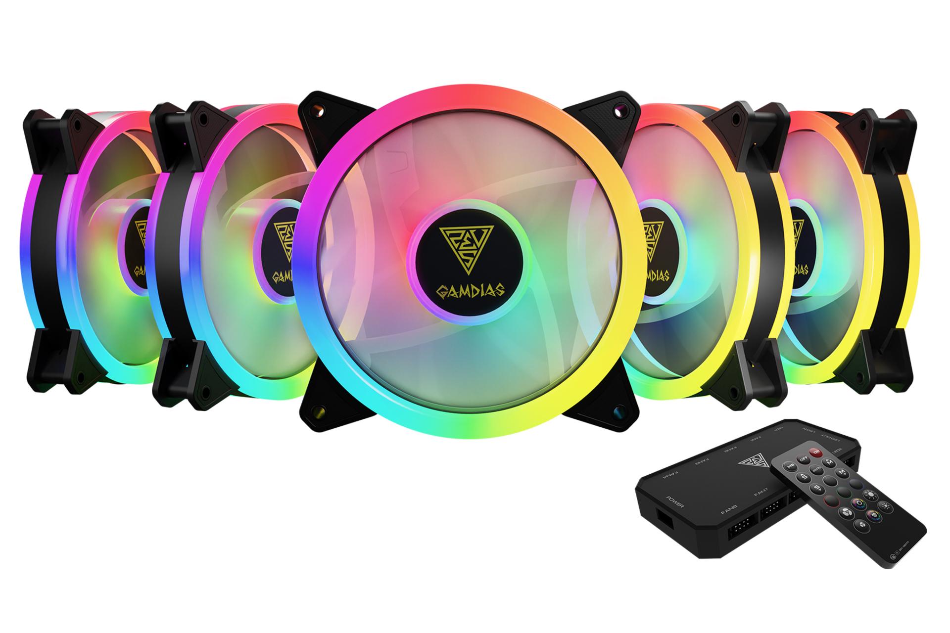 فن کیس گیم دیاس AEOLUS M2-1205R 5-Pack بسته 5 عددی