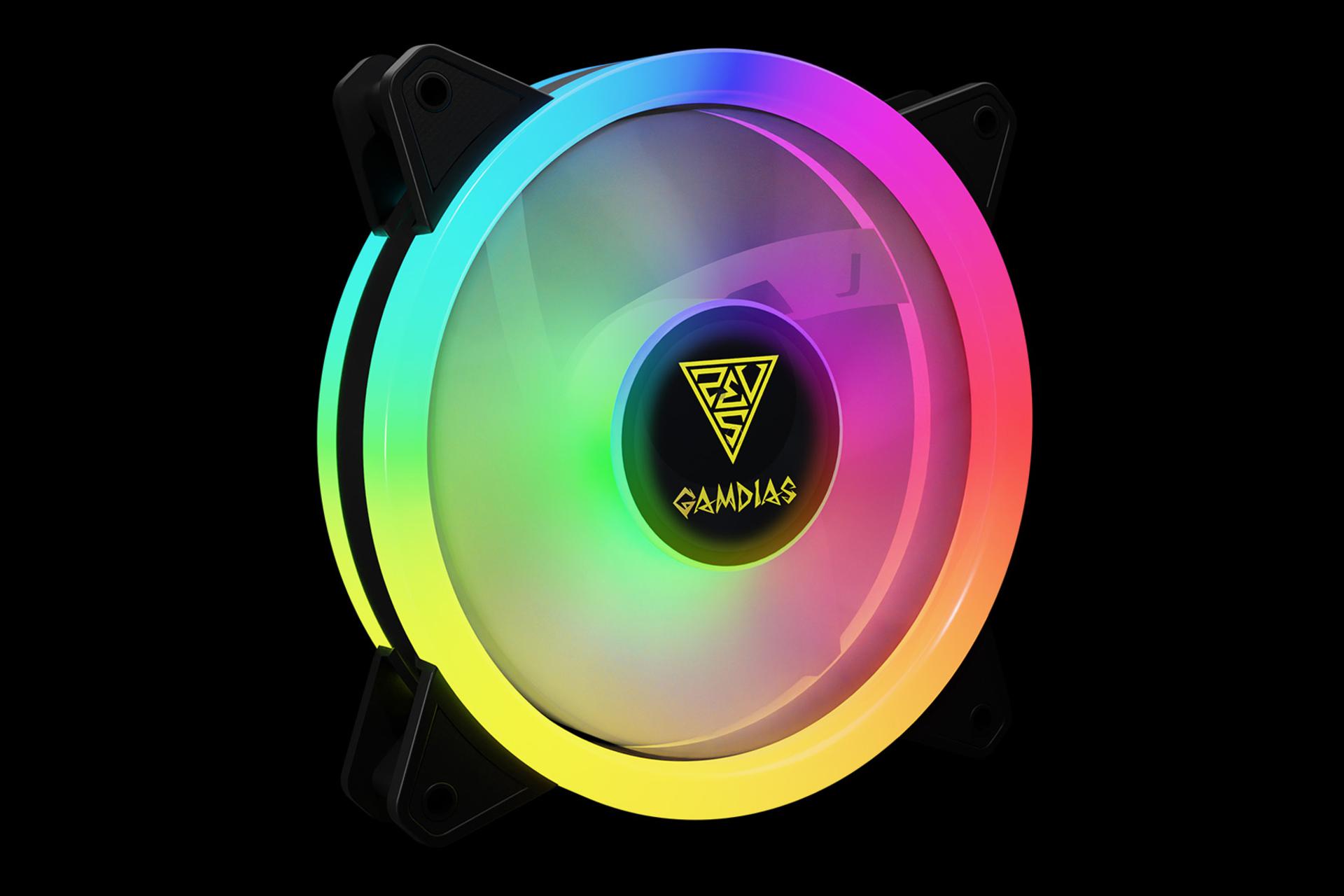 نمای جانبی فن کیس گیم دیاس AEOLUS M2-1205R 5-Pack