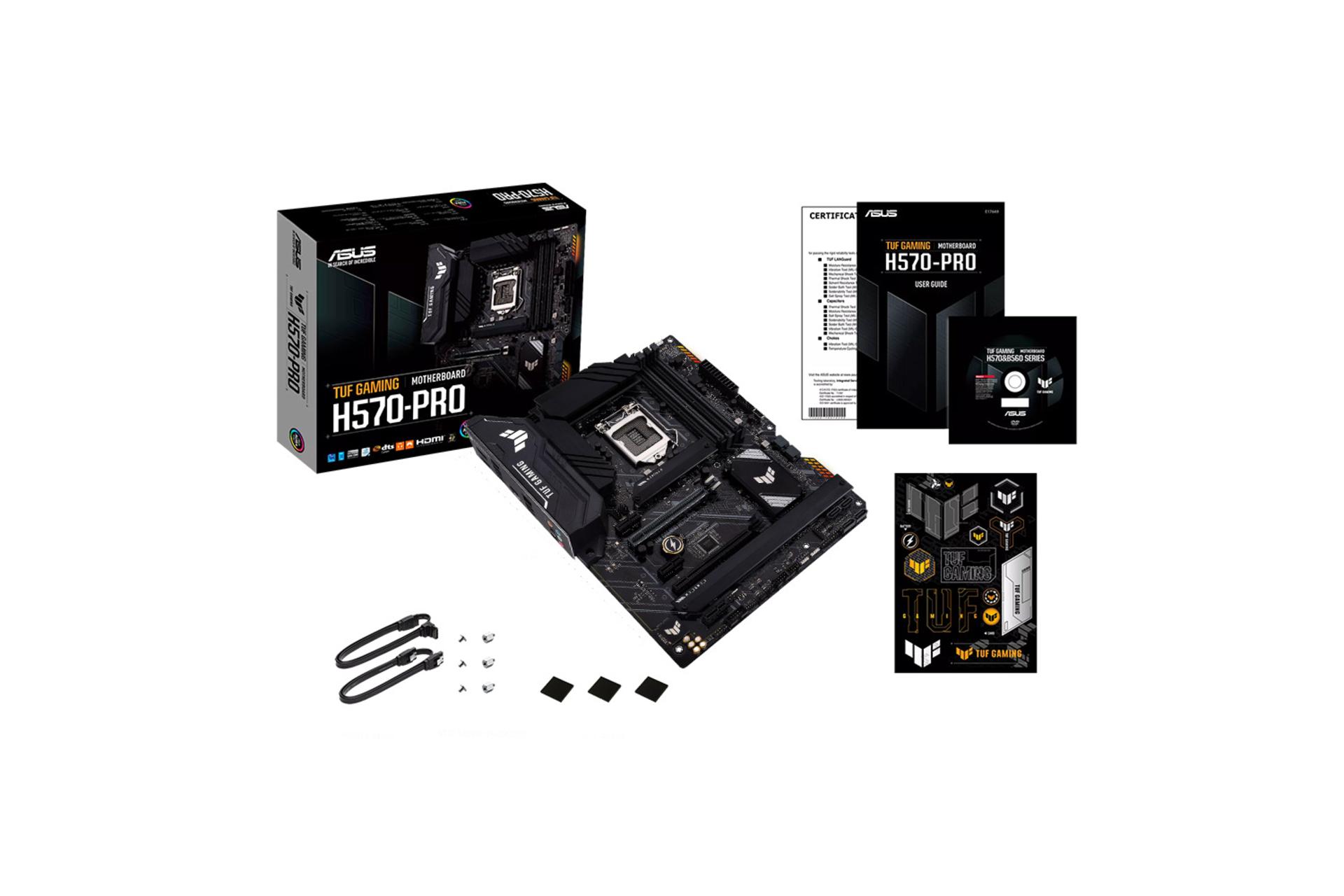 مادربرد ایسوس TUF GAMING H570-PRO بسته بندی