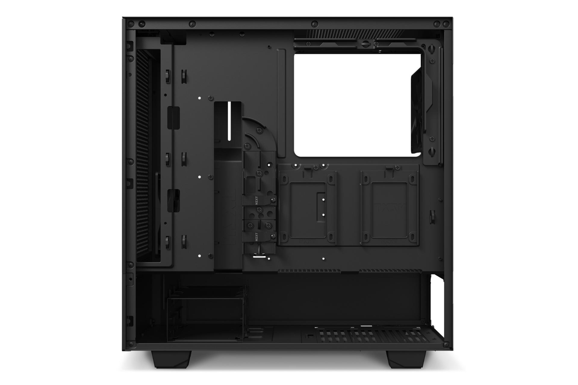 نمای داخلی کیس کامپیوتر ان زد ایکس تی H510 Flow