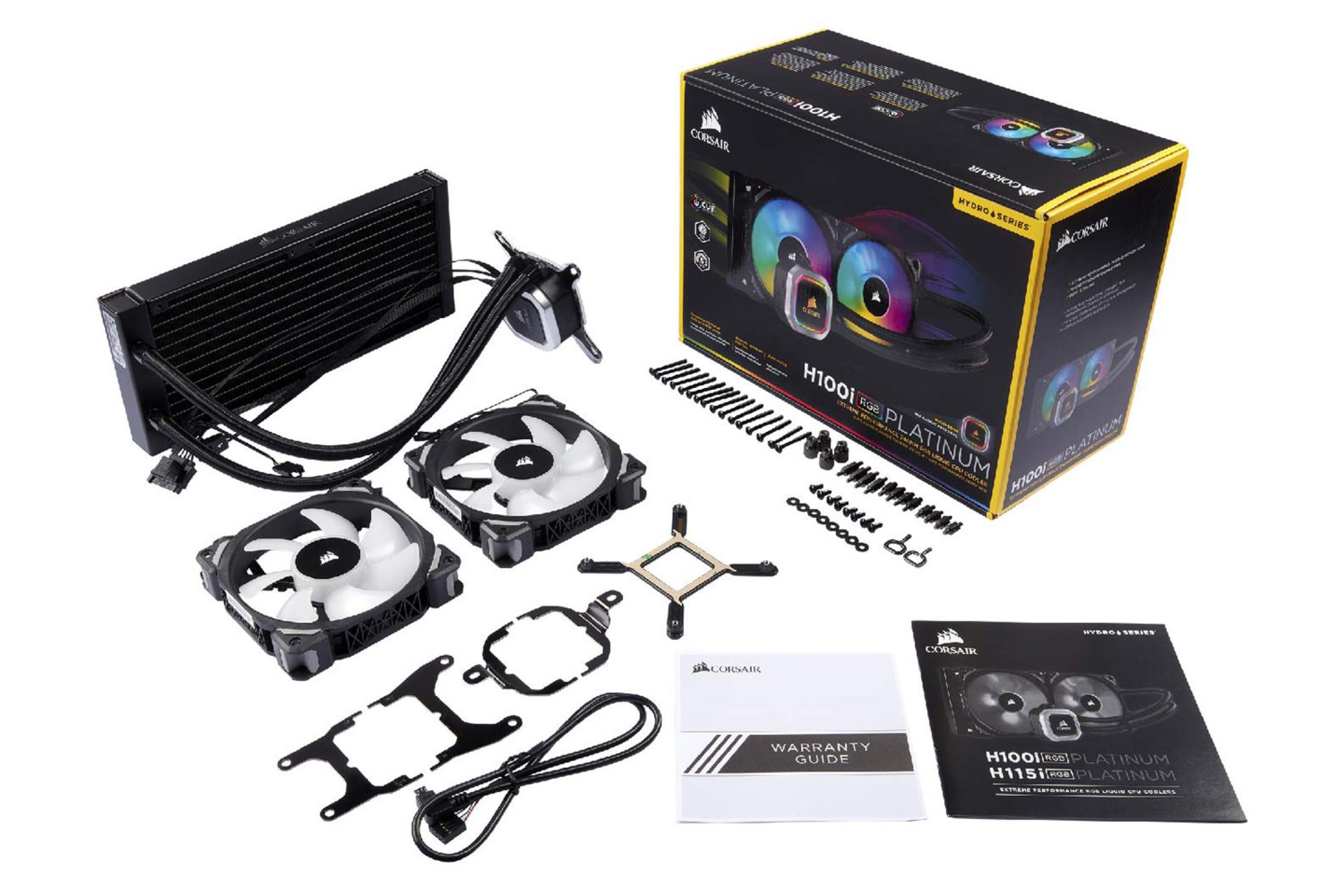 اقلام همراه خنک کننده مایع کورسیر H100i RGB PLATINUM