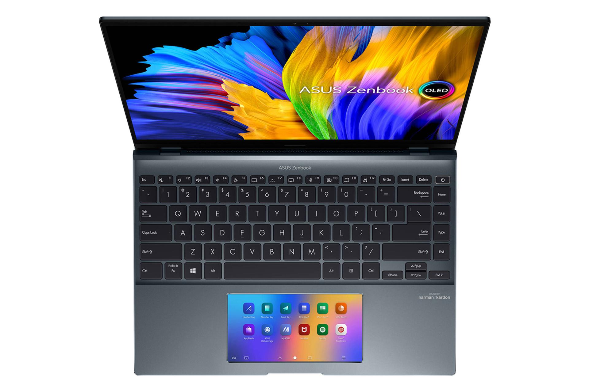 نمای بالا لپ تاپ ایسوس Zenbook UX5400EG