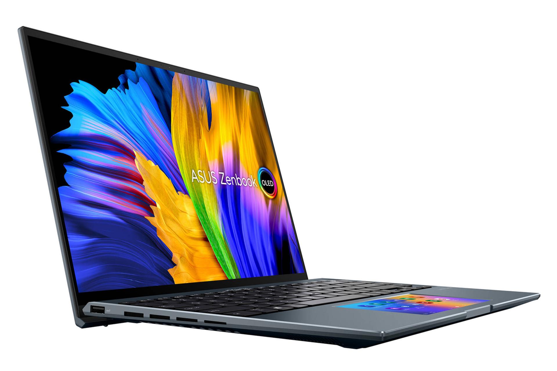 نمای نیمرخ چپ  لپ تاپ ایسوس Zenbook UX5400EG