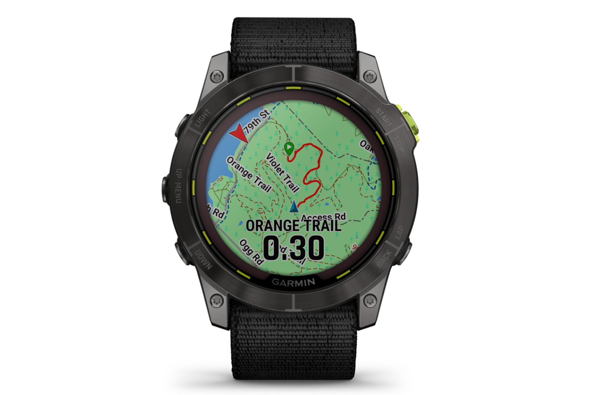 نمای روبرو ساعت هوشمند گارمین Garmin Enduro 2
