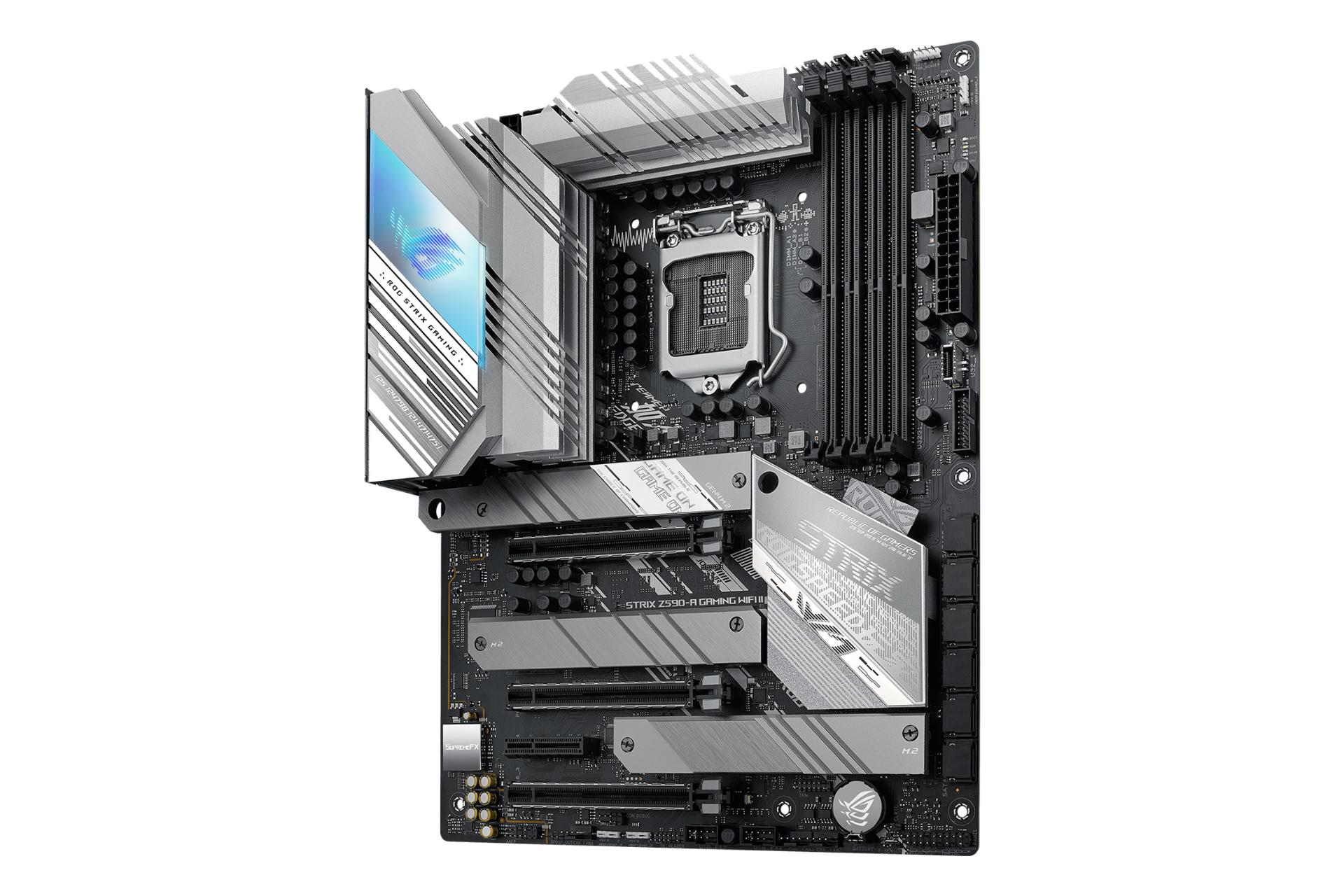 نمای کناری مادربرد ایسوس ASUS ROG STRIX Z590-A GAMING WIFI II