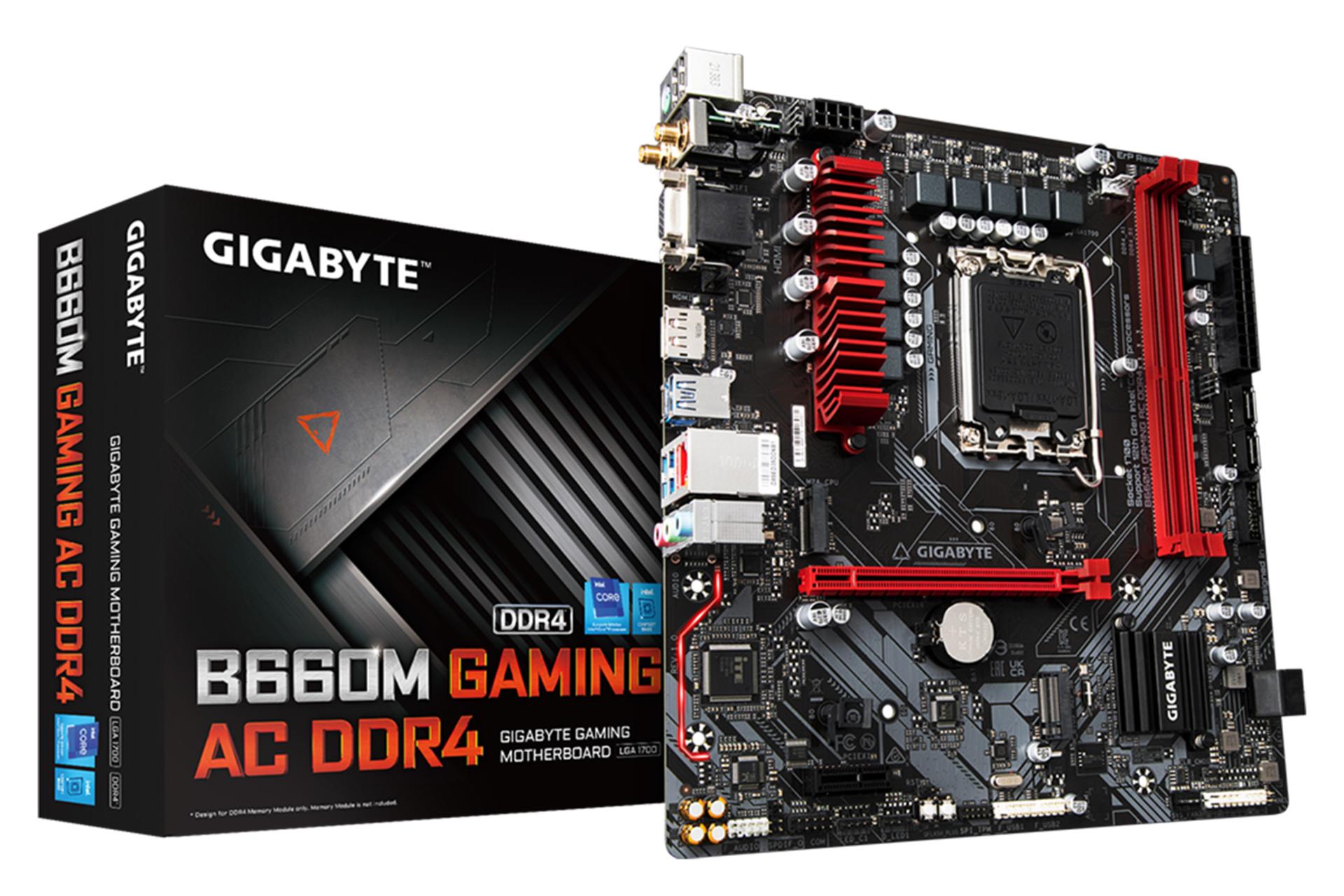 جعبه مادربرد گیگابایت GIGABYTE B660M GAMING AC DDR4 (rev. 1.x)