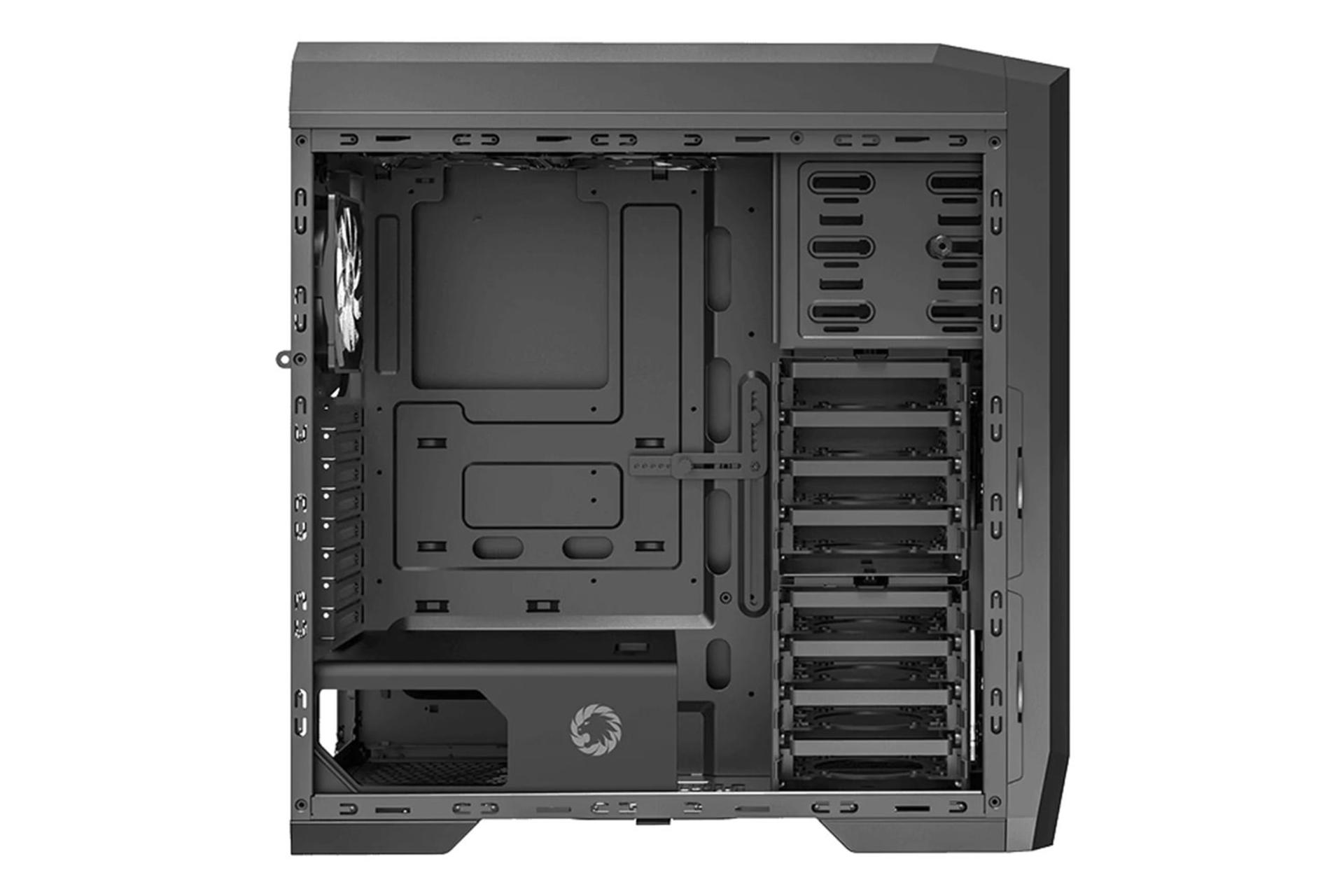 نمای داخل سمت چپ کیس کامپیوتر گیم مکس Dragon Knight