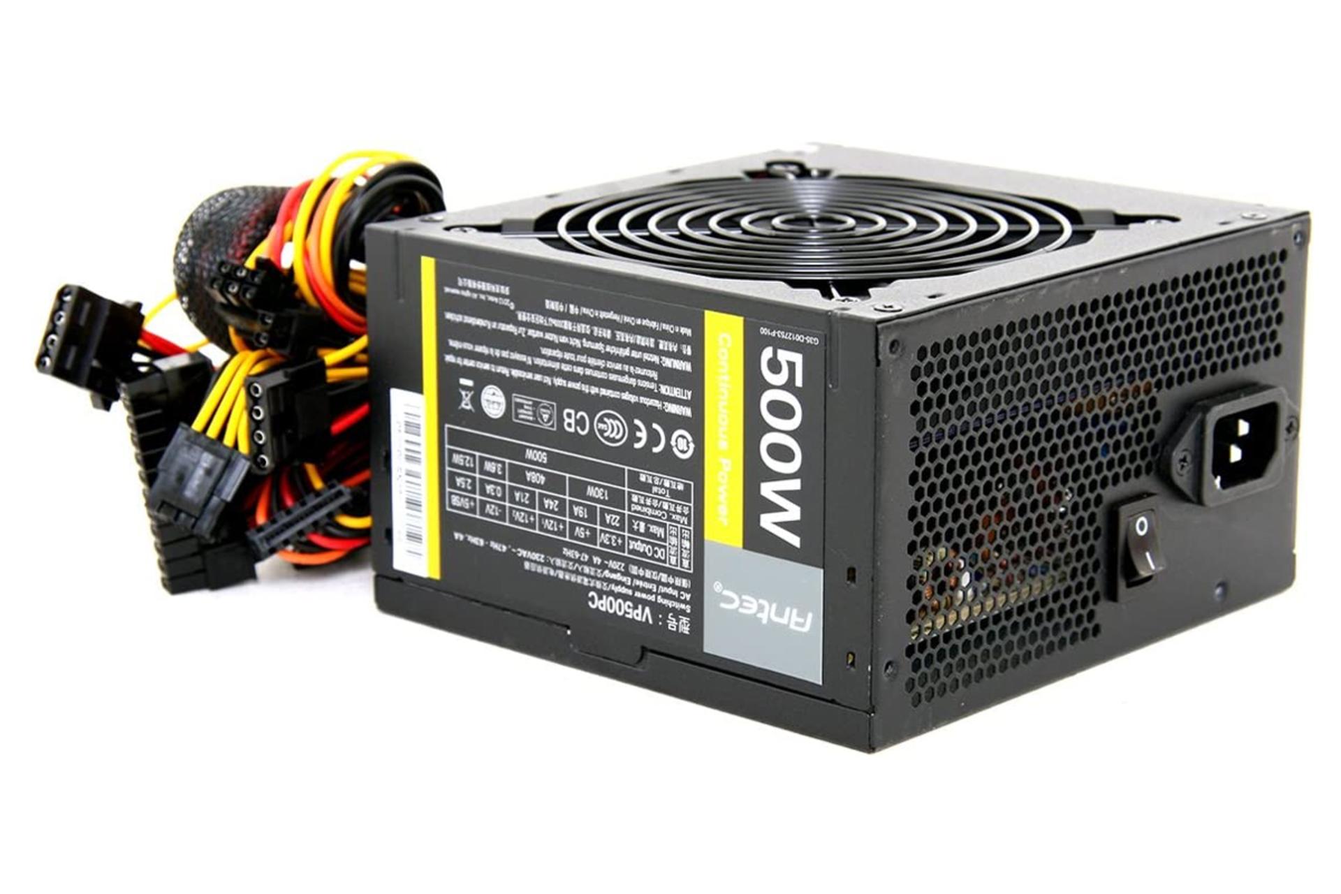 ابعاد پاور کامپیوتر انتک Antec VP500PC با توان 500 وات