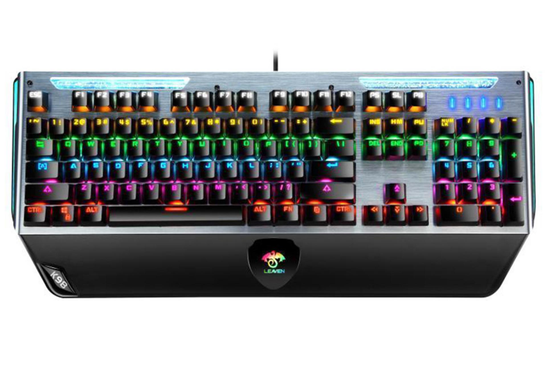 نمای روبرو کیبورد لیون K98