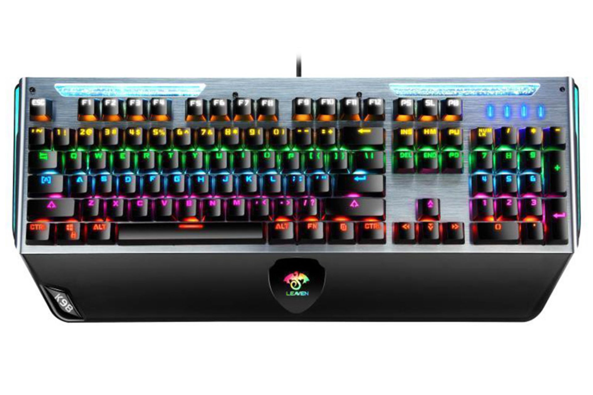نمای روبرو کیبورد لیون K98