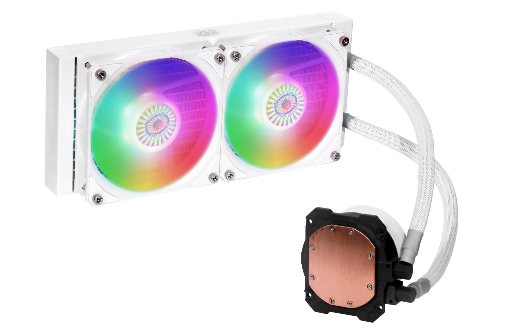 واتربلاک خنک کننده مایع کولر مستر MASTERLIQUID ML240L V2 ARGB WHITE EDITION