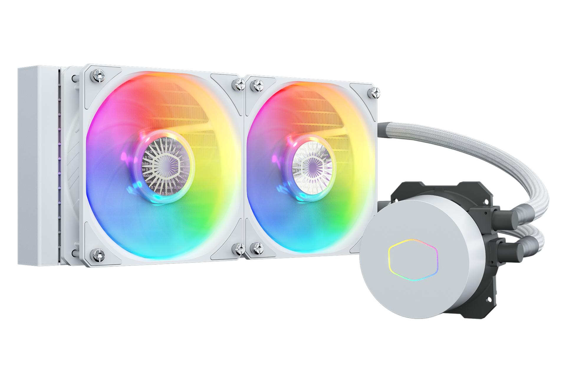 خنک کننده مایع کولر مستر MASTERLIQUID ML240L V2 ARGB WHITE EDITION