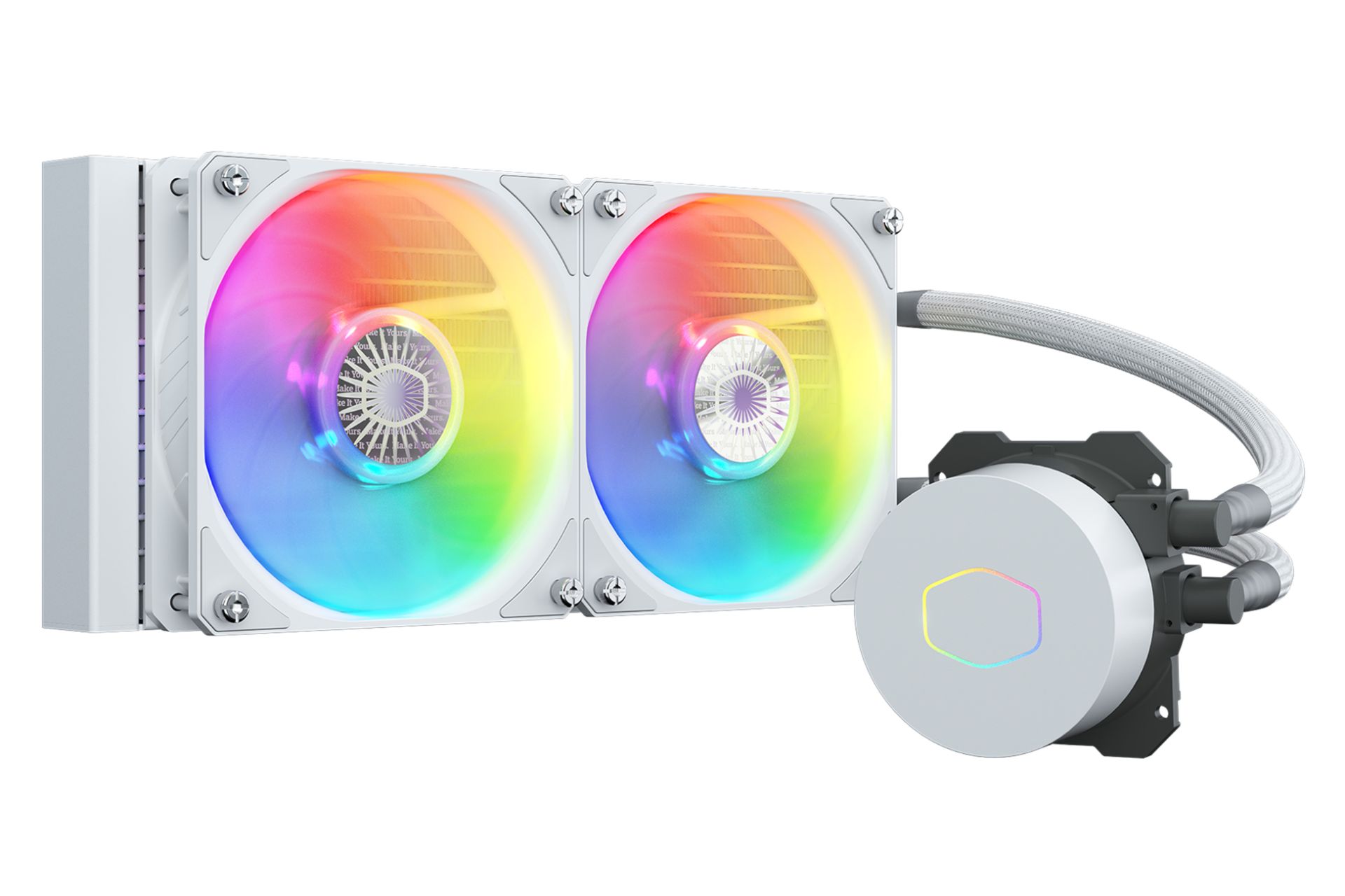 خنک کننده مایع کولر مستر MASTERLIQUID ML240L V2 ARGB WHITE EDITION