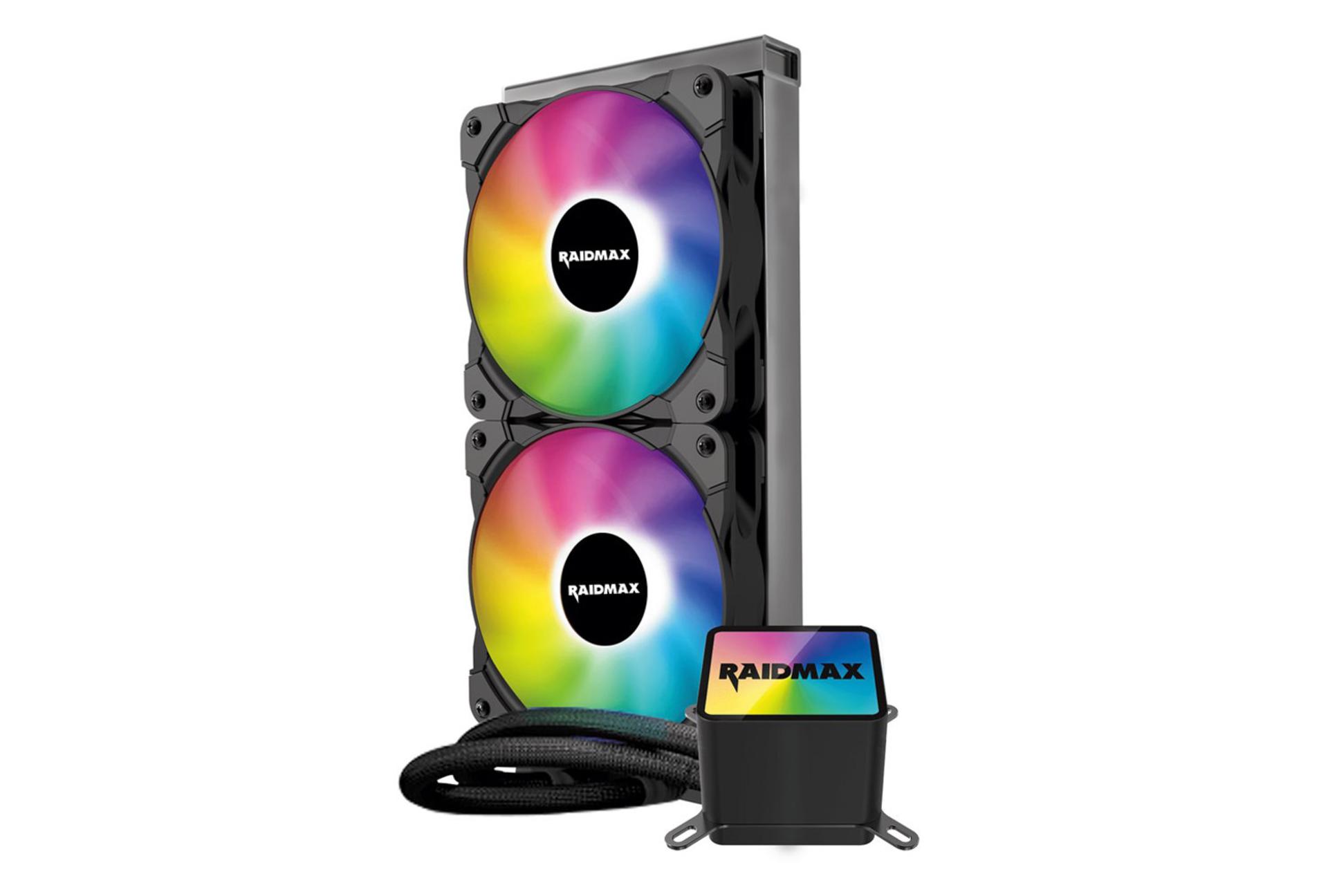 خنک کننده مایع ریدمکس Tornado LC240 ARGB در حالت عمودی