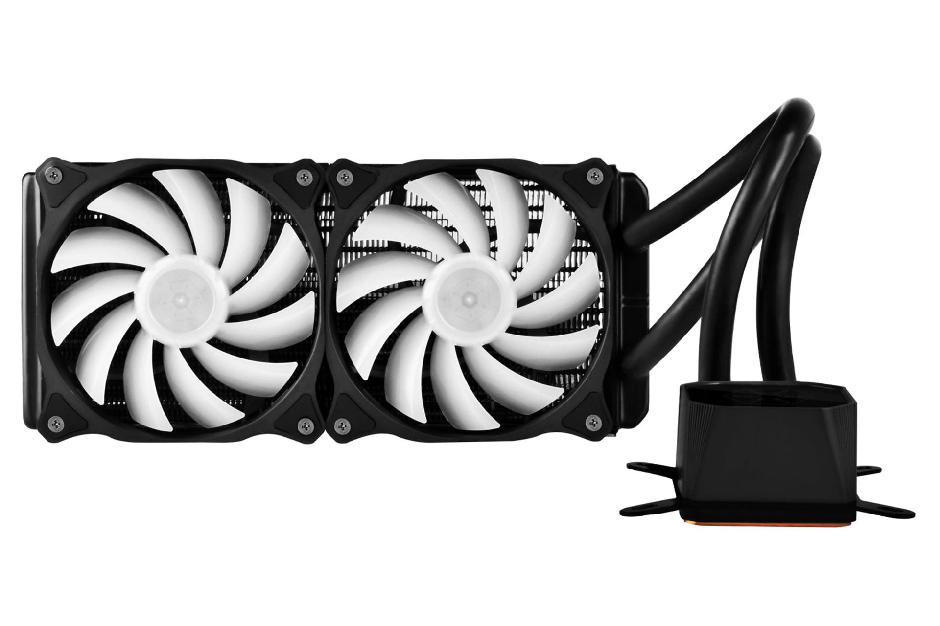 نمای روبرو خنک کننده مایع سیلور استون TD02-RGB