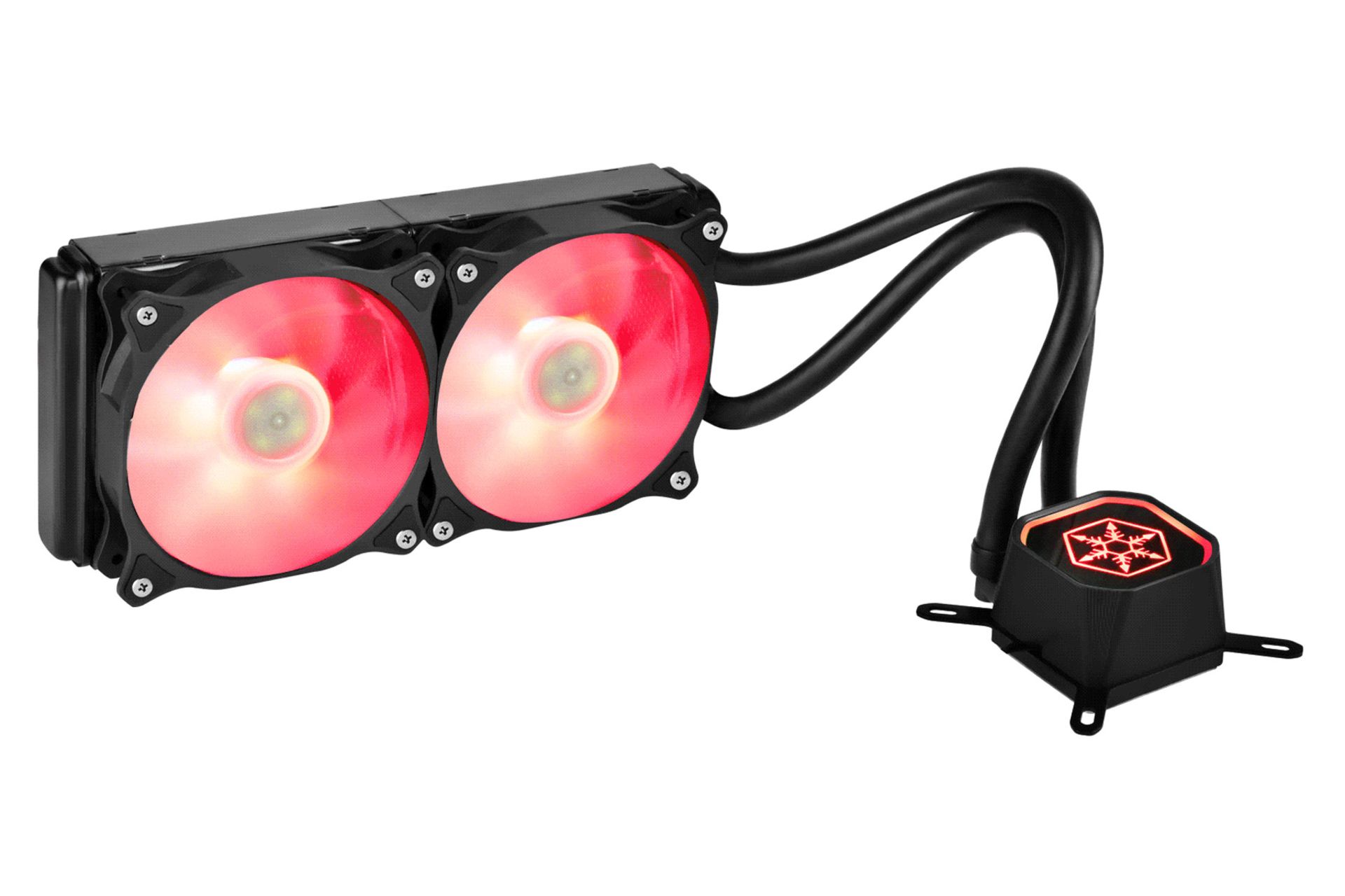 نورپردازی RGB قرمز خنک کننده مایع سیلور استون TD02-RGB