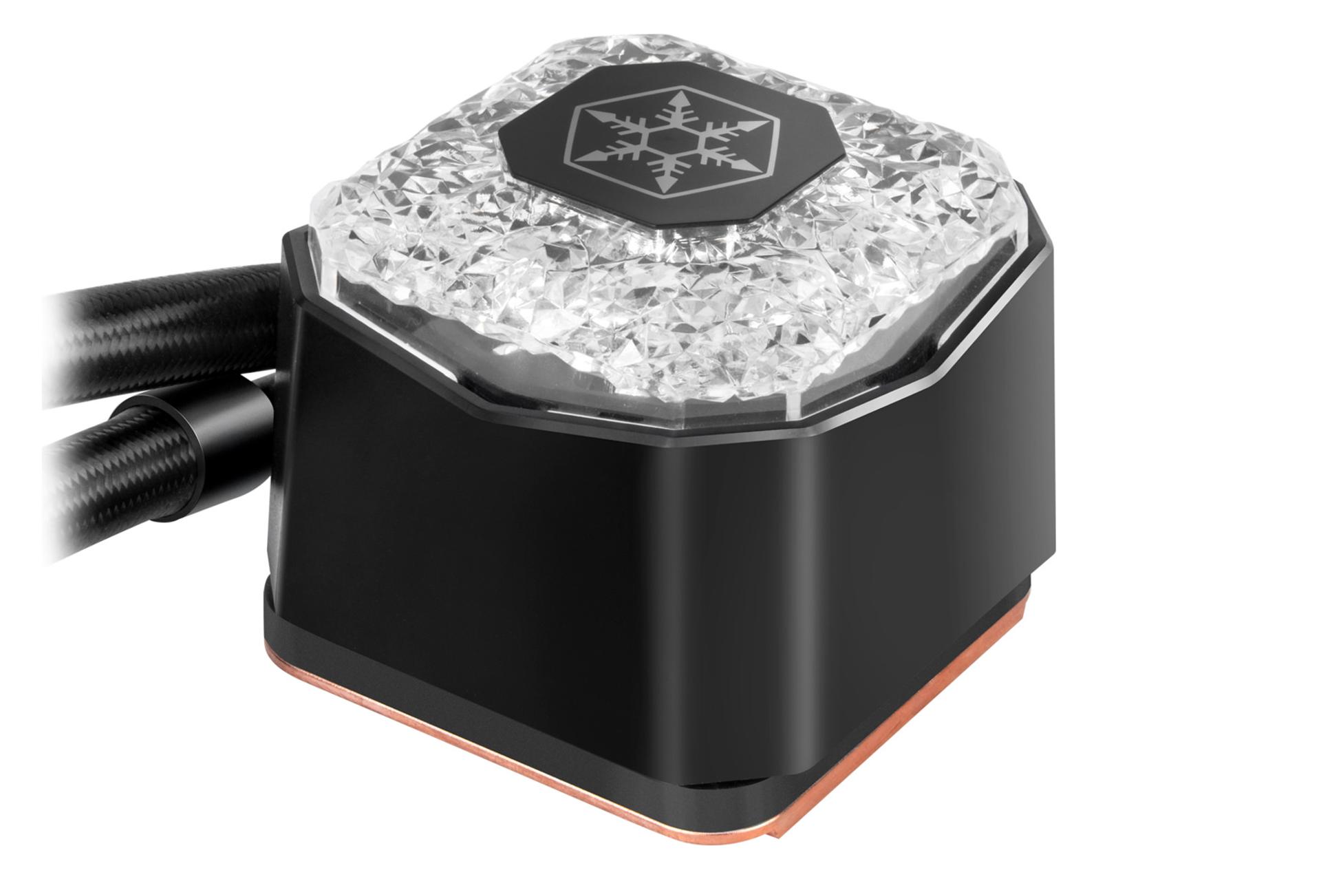 نمای جانبی پمپ خنک کننده مایع سیلور استون IceGem 360P