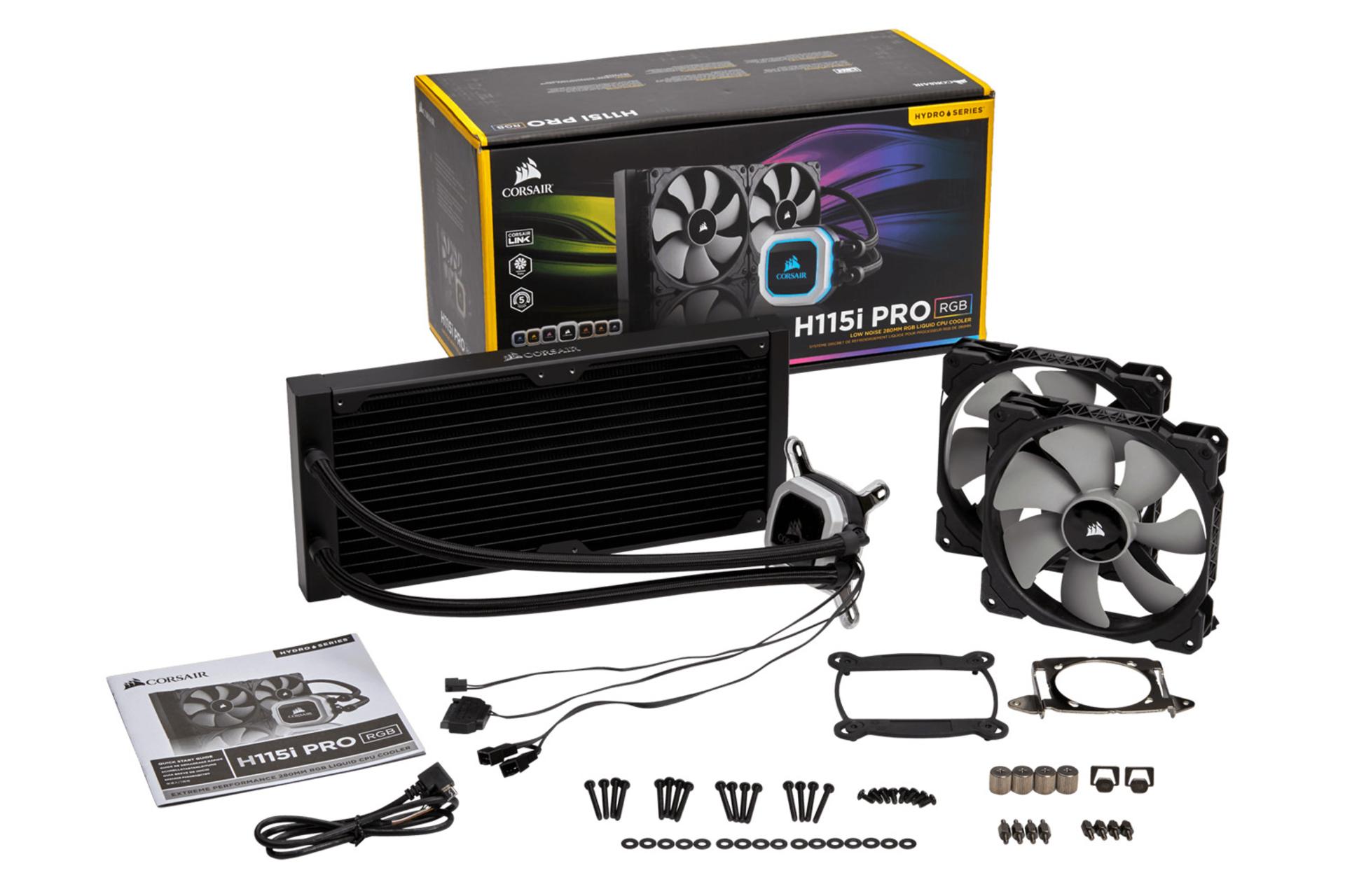 اقلام همراه خنک کننده مایع کورسیر H115i PRO RGB