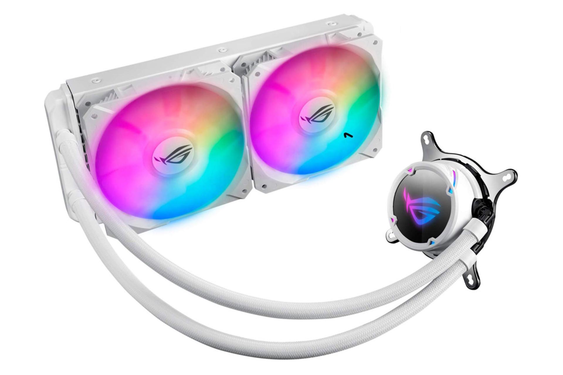 مرجع متخصصين ايران خنك كننده مايع ايسوس ROG STRIX LC 240 RGB White Edition