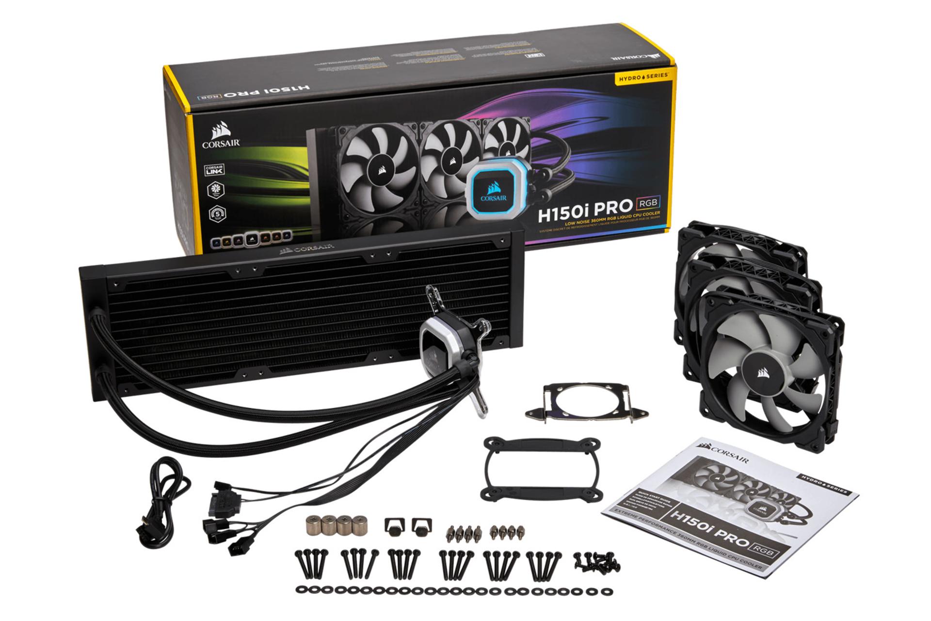 اقلام همراه خنک کننده مایع کورسیر H150i PRO RGB