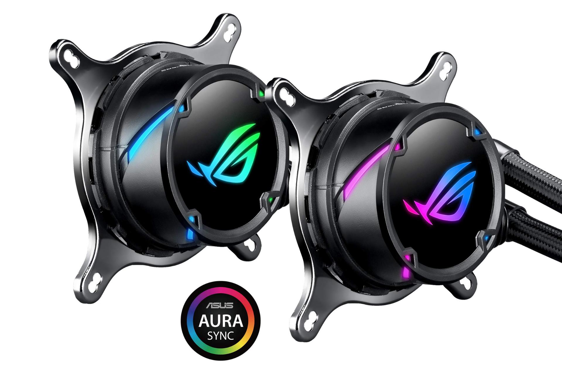 نورپردازی پمپ خنک کننده مایع ایسوس ROG STRIX LC 120 RGB