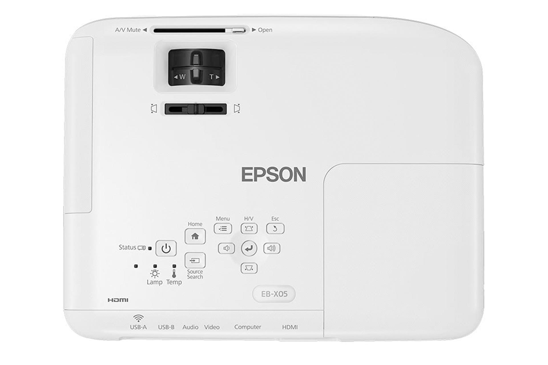 ویدیو پروژکتور اپسون Epson EB-X05 نمای بالا