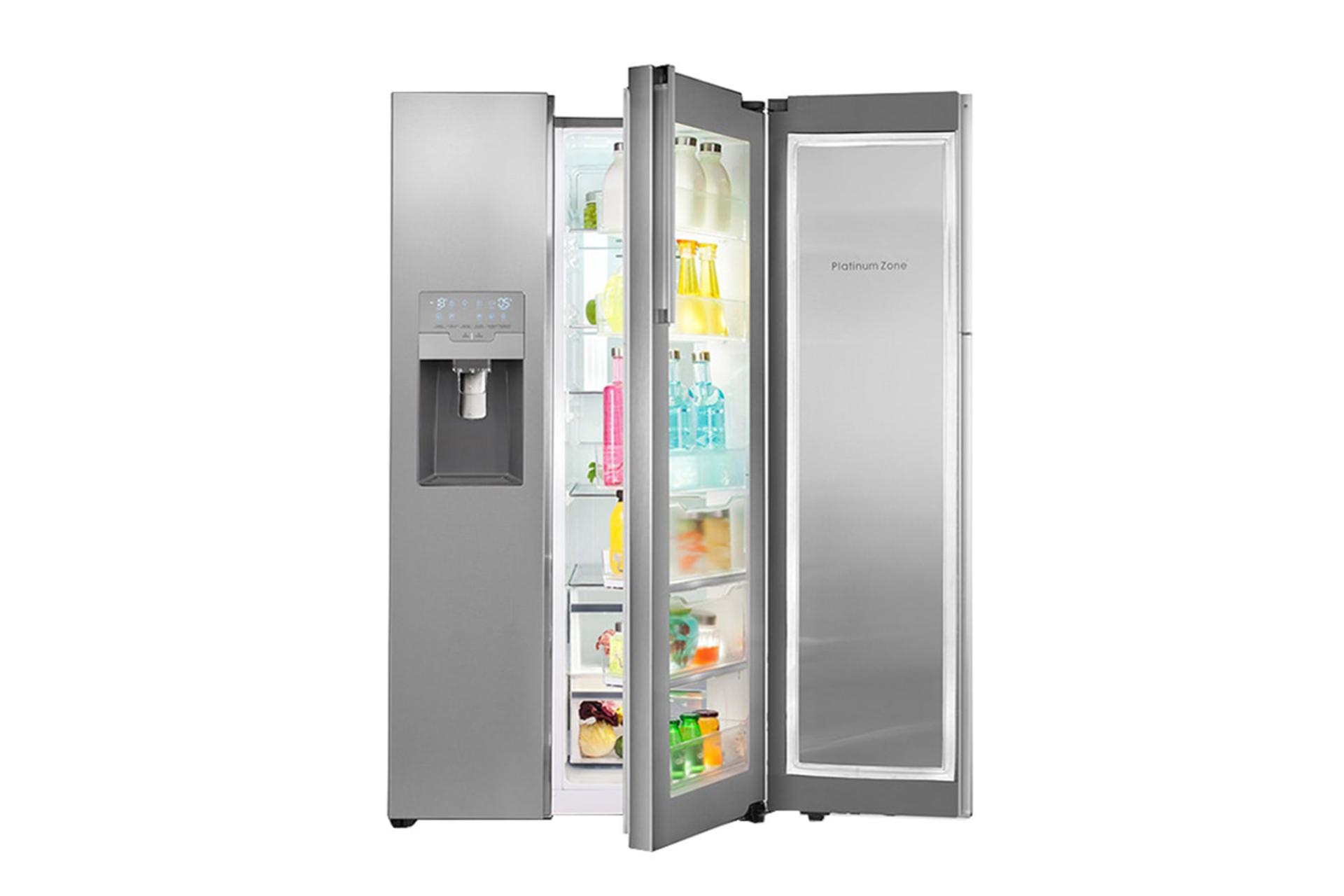 یخچال فریزر اسنوا Snowa SN8-3350SS درب باز شده