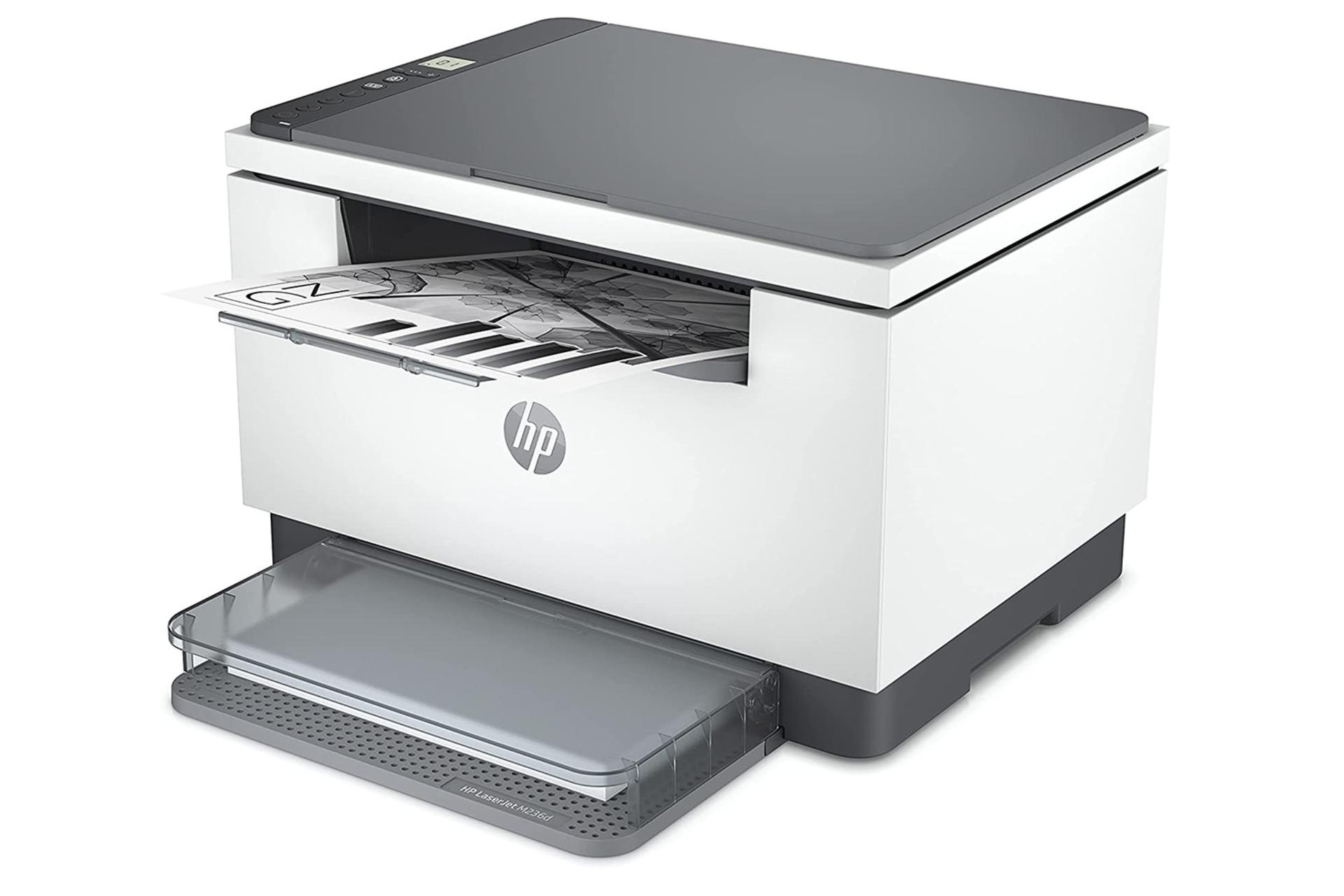 پرینتر اچ پی HP LaserJet MFP M236d در حال پرینت