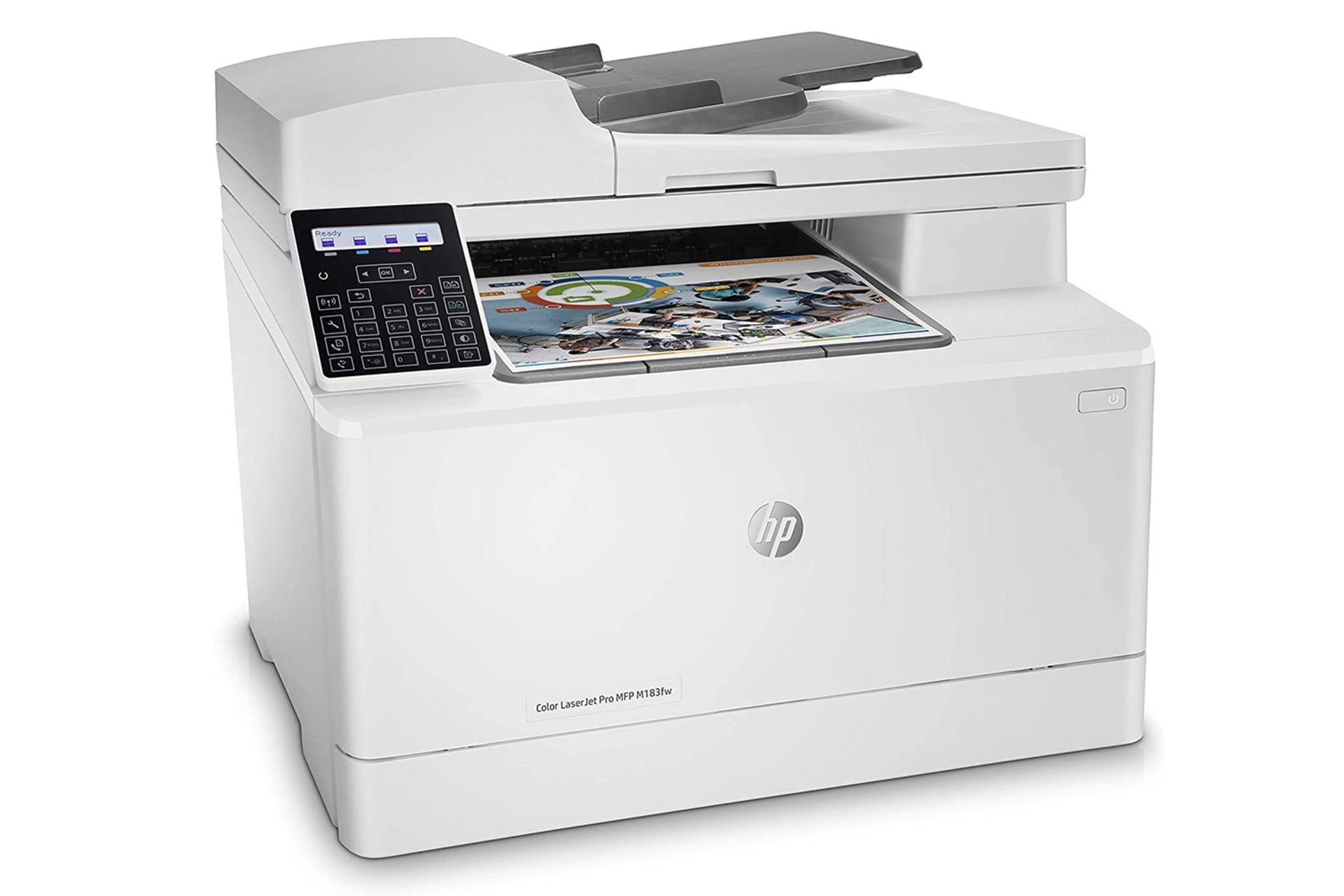 پرینتر اچ پی HP Color LaserJet Pro MFP M183fw نمای جلو