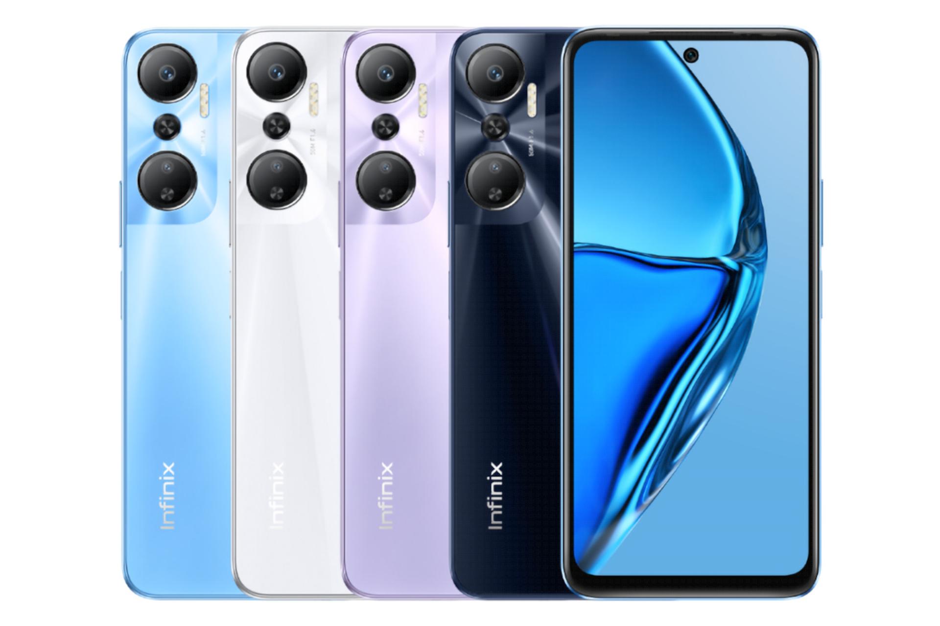 رنگ های مختلف گوشی موبایل Hot 20 اینفینیکس / Infinix Hot 20